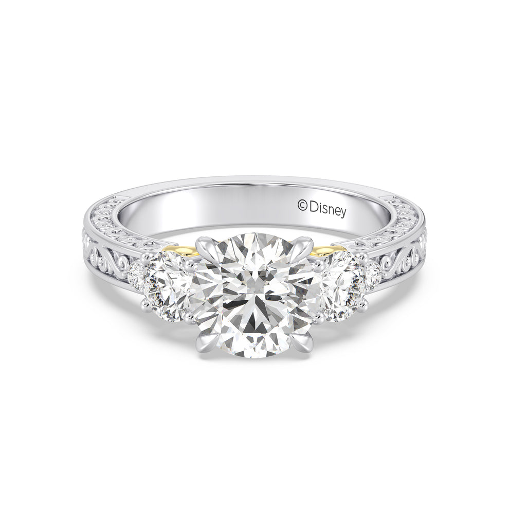 Randall Rings Disney's Rapunzel Inspired 2 3/8 CTTW Round Cut Lab Grown Diamond ...