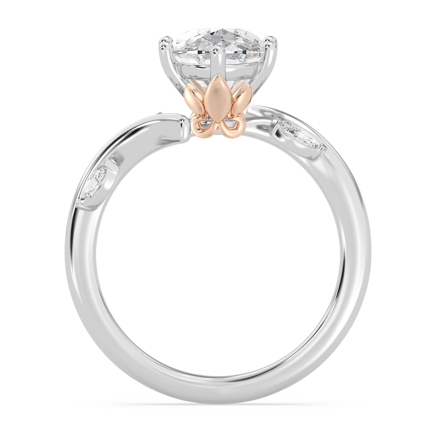 Enchanted Star Lab Grown Diamond And 14K Gold Disney Princess Rapunzel Classic Vine Engagement Ring