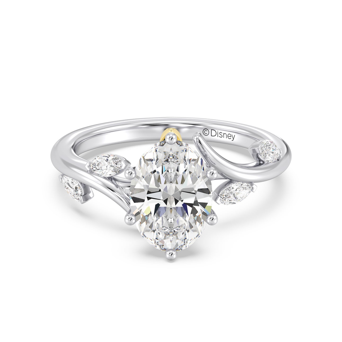 Enchanted Star Lab Grown Diamond And 14K Gold Disney Princess Rapunzel Classic Vine Engagement Ring