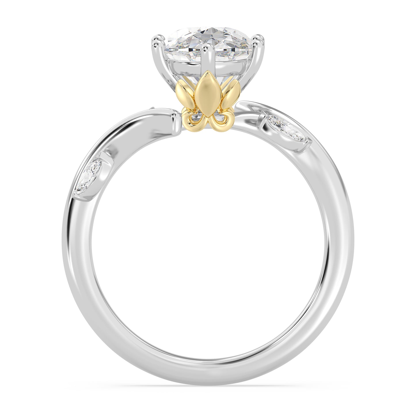 Enchanted Star Lab Grown Diamond And 14K Gold Disney Princess Rapunzel Classic Vine Engagement Ring