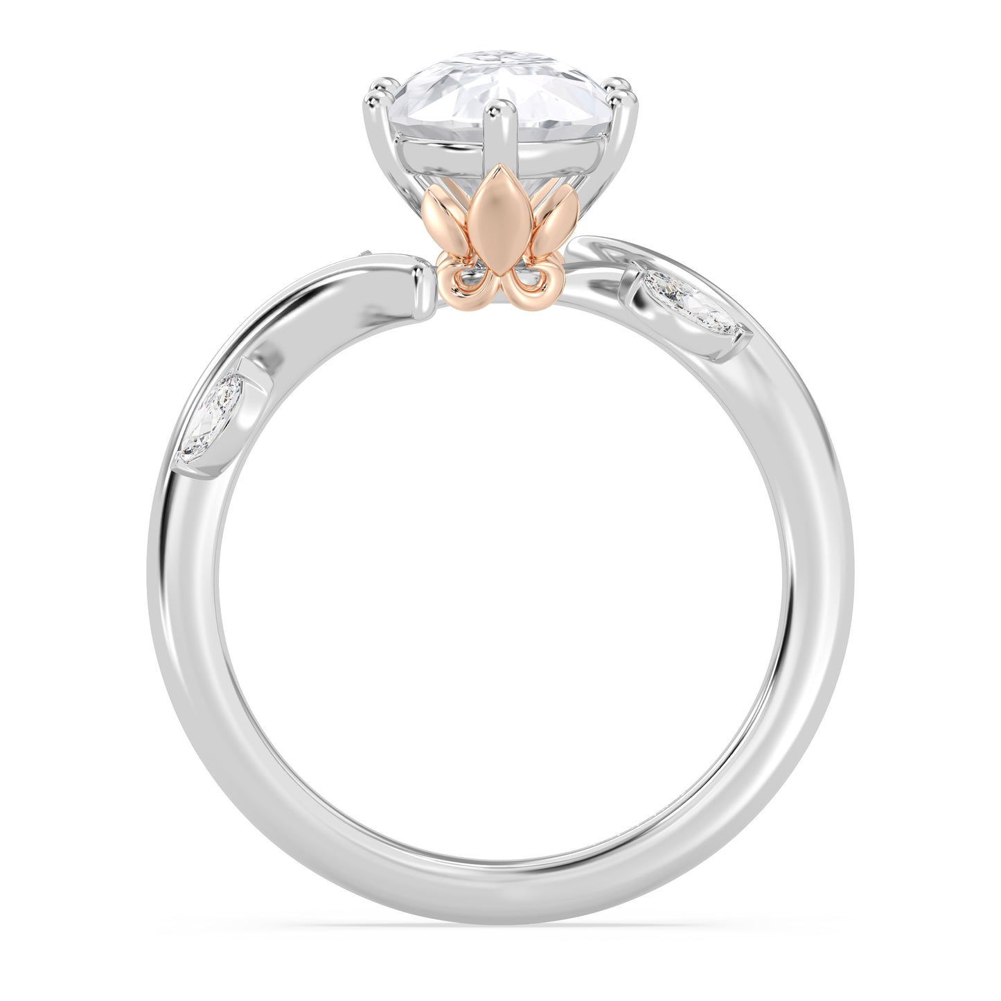 Enchanted Star Lab Grown Diamond And 14K Gold Disney Princess Rapunzel Classic Vine Engagement Ring