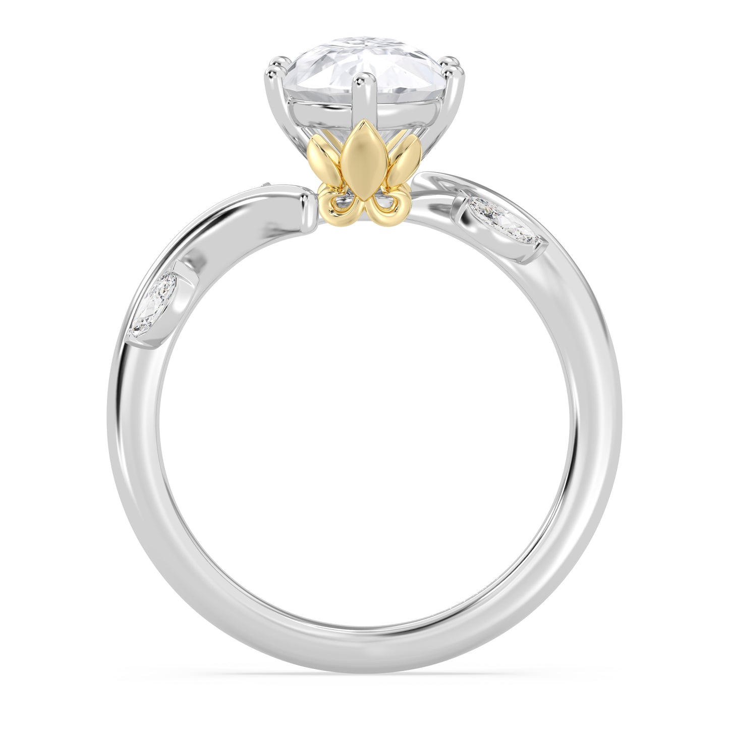 Enchanted Star Lab Grown Diamond And 14K Gold Disney Princess Rapunzel Classic Vine Engagement Ring