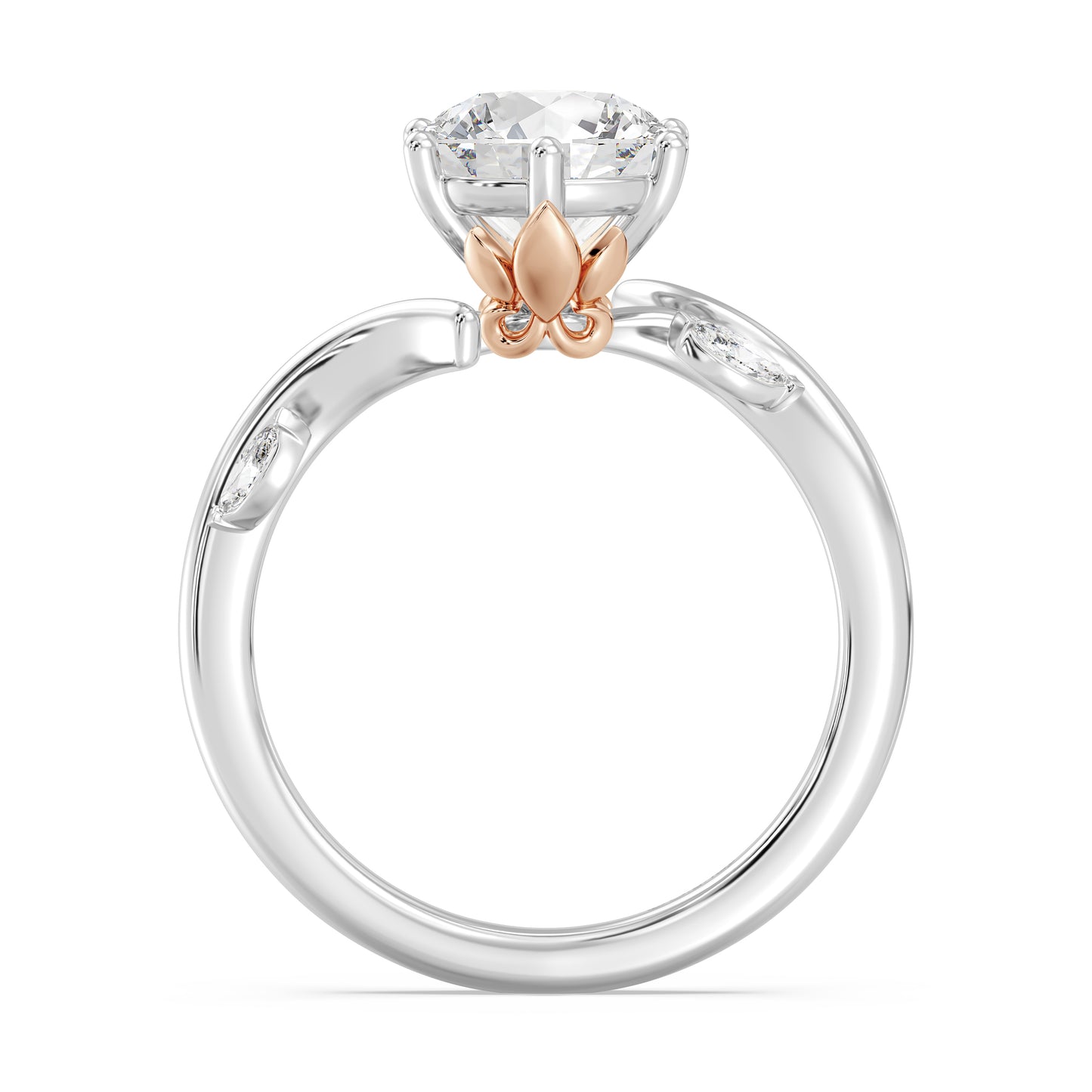 Enchanted Star Lab Grown Diamond And 14K Gold Disney Princess Rapunzel Classic Vine Engagement Ring