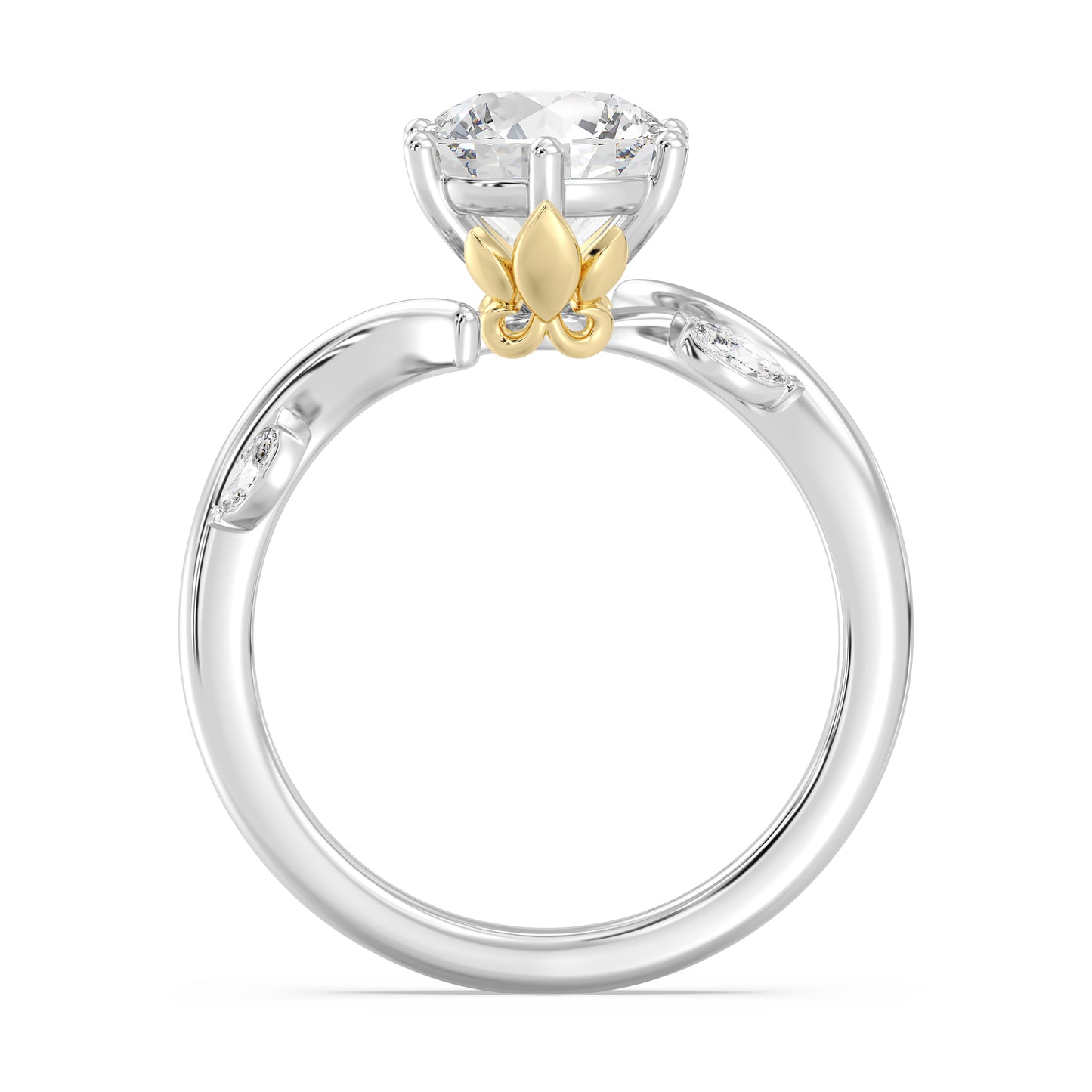 Enchanted Star Lab Grown Diamond And 14K Gold Disney Princess Rapunzel Classic Vine Engagement Ring