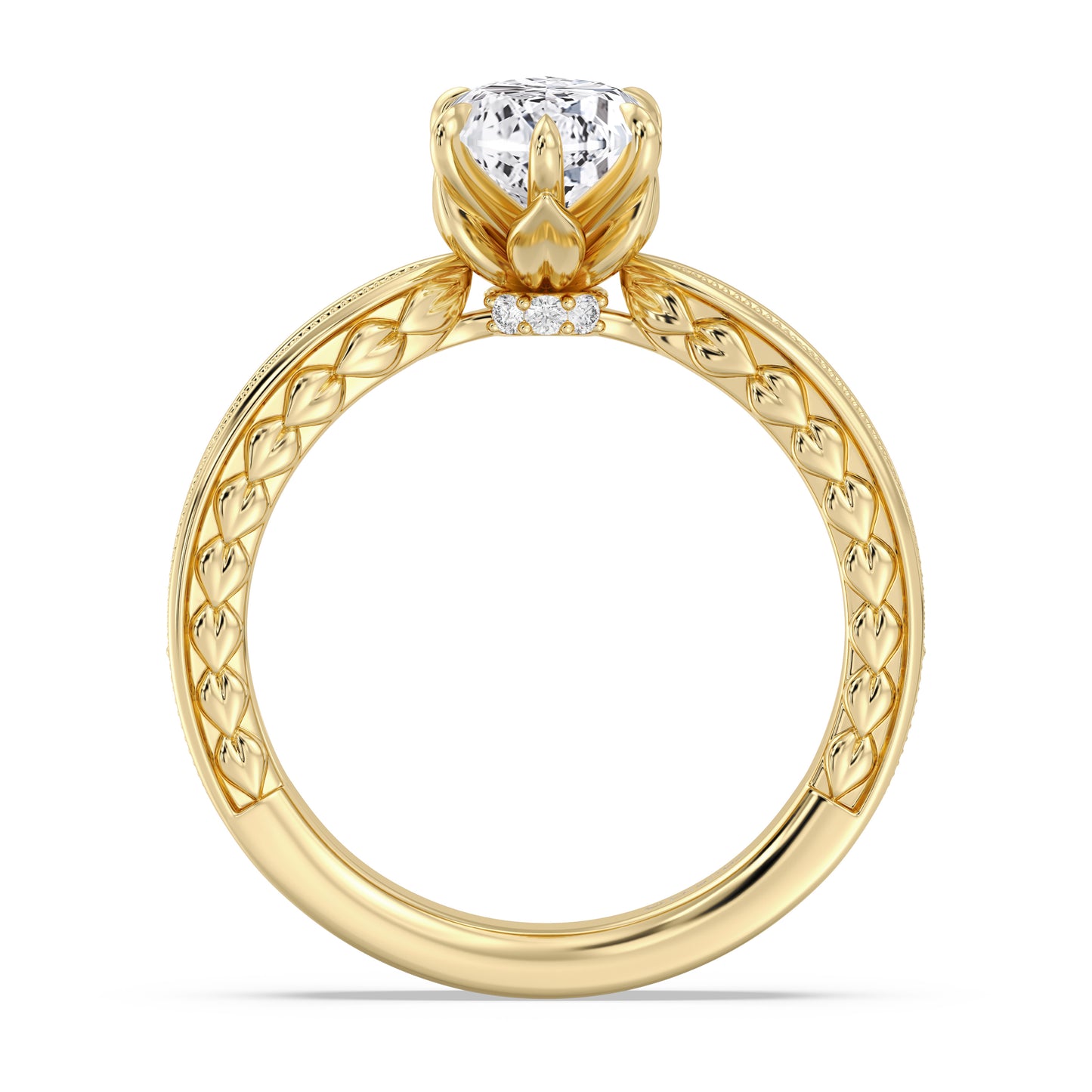 Enchanted Star Lab Grown Diamond And 14K Gold Disney Princess Anna Vintage Engagement Ring