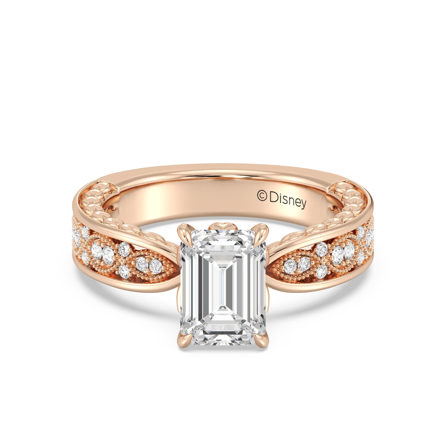 Enchanted Star Lab Grown Diamond And 14K Gold Disney Princess Anna Vintage Engagement Ring