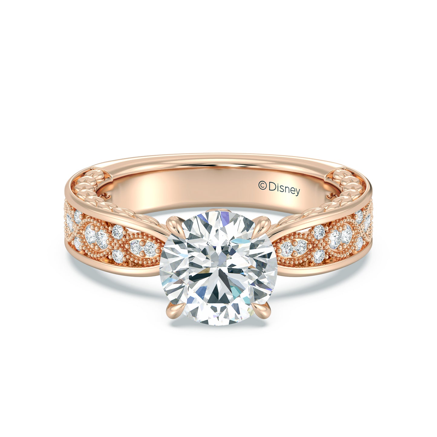 Enchanted Star Lab Grown Diamond And 14K Gold Disney Princess Anna Vintage Engagement Ring