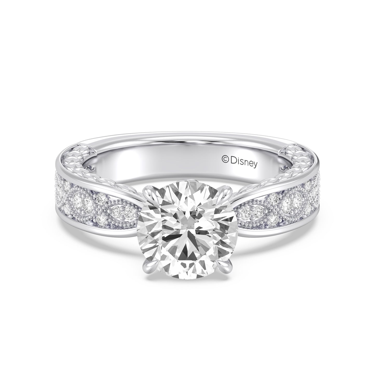 Enchanted Star Lab Grown Diamond And 14K Gold Disney Princess Anna Vintage Engagement Ring