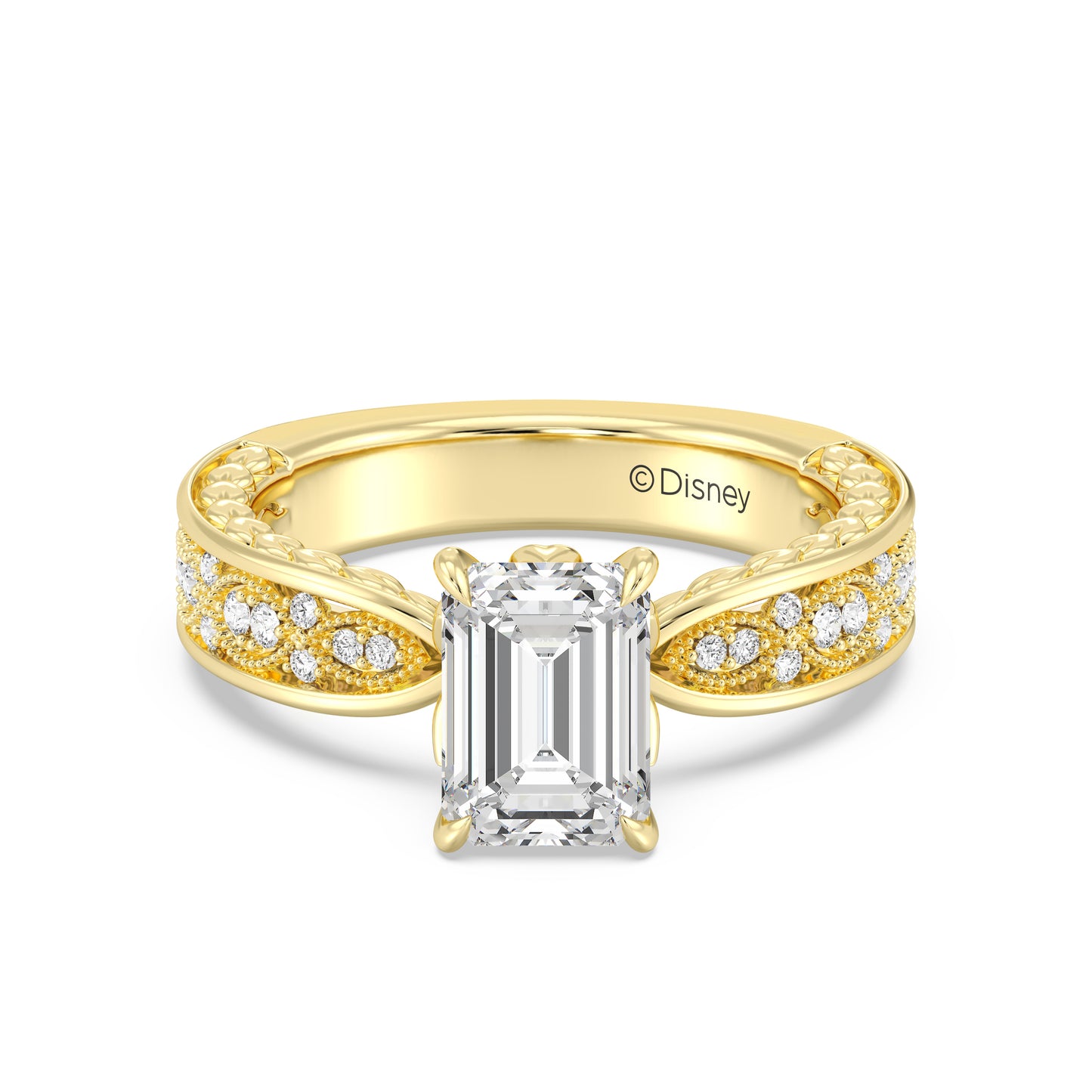 Enchanted Star Lab Grown Diamond And 14K Gold Disney Princess Anna Vintage Engagement Ring