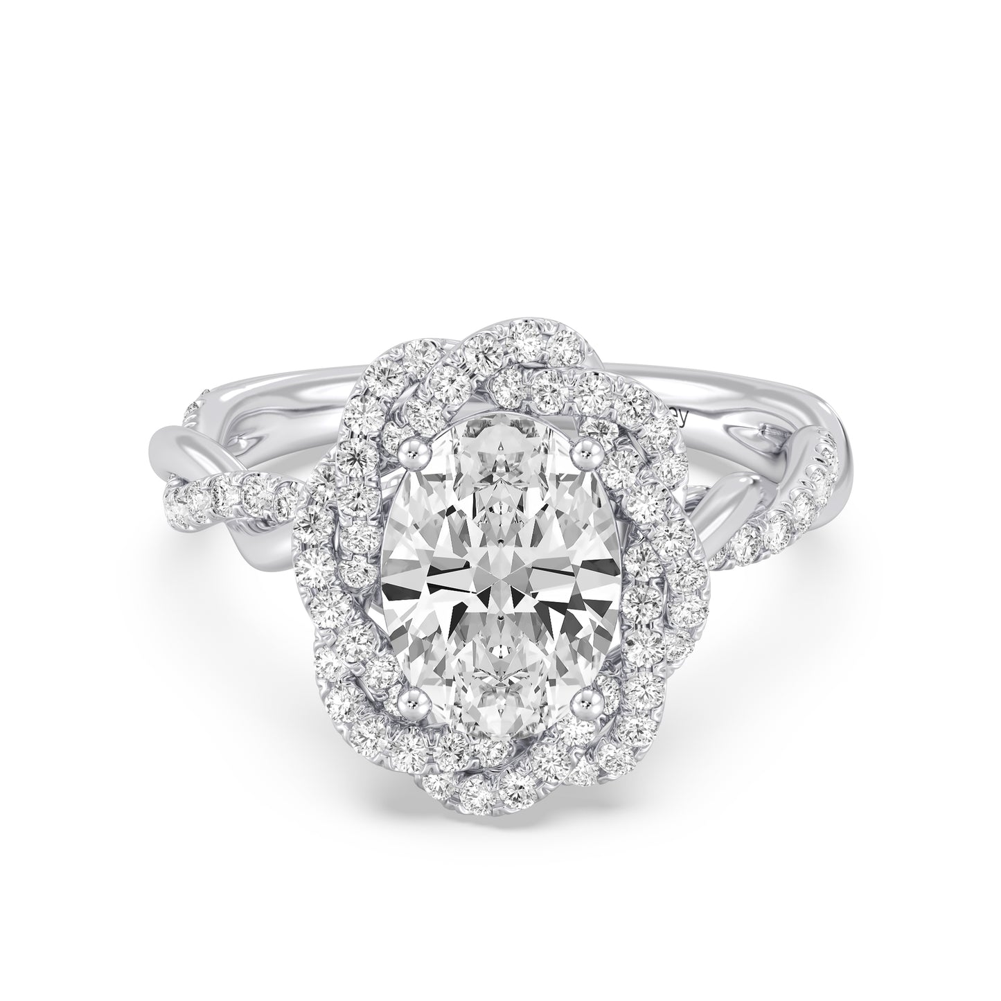 Enchanted Star Lab Grown And 14K Gold Disney Princess Belle Pavé Rose Engagement Ring