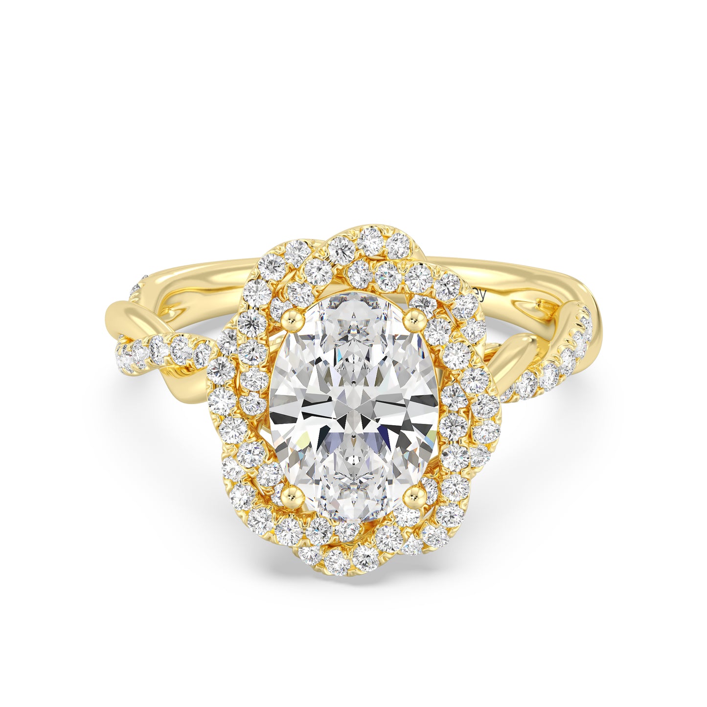 Enchanted Star Lab Grown And 14K Gold Disney Princess Belle Pavé Rose Engagement Ring