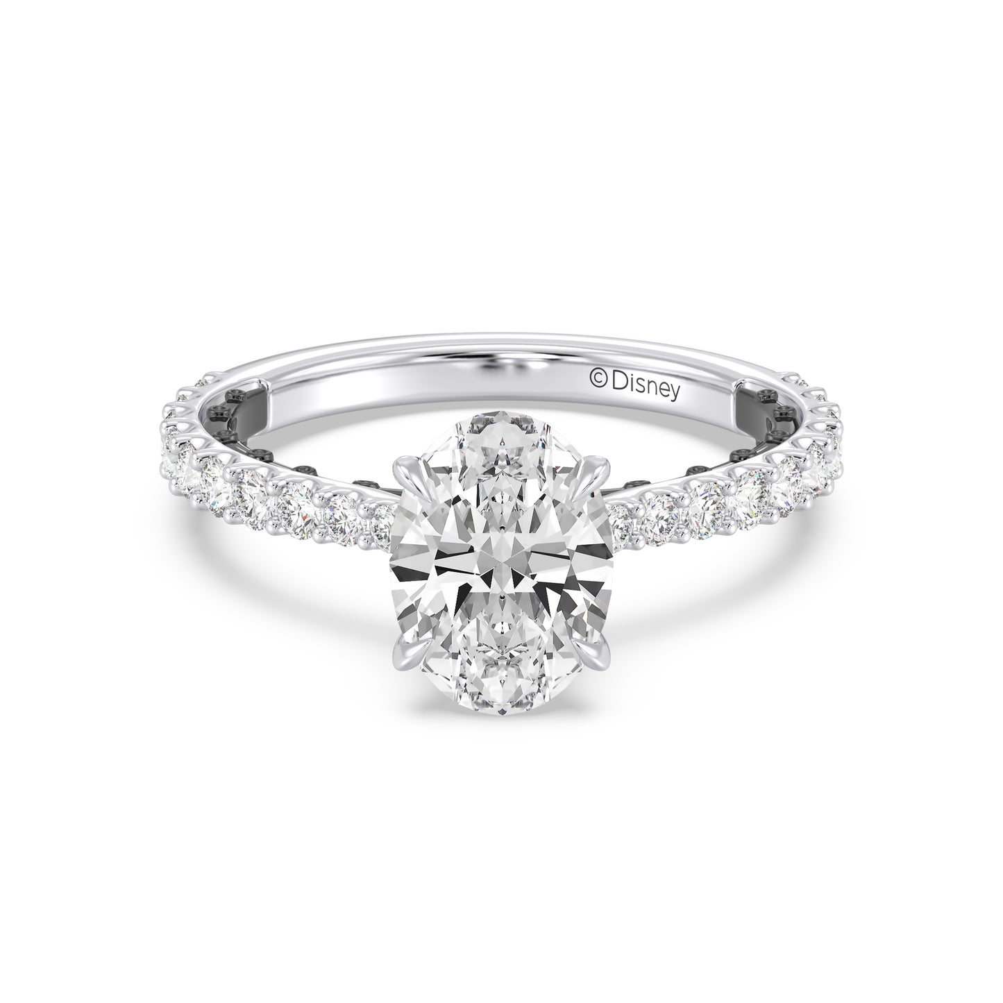 Enchanted Star Lab Grown Diamond And 14K Gold, Disney Villain Ursula Hidden Halo Engagement Ring