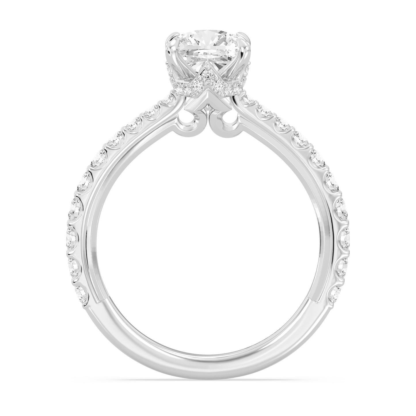 Enchanted Star Lab Grown Diamond And 14K Gold, Disney Princess Aurora Hidden Halo Engagement Ring