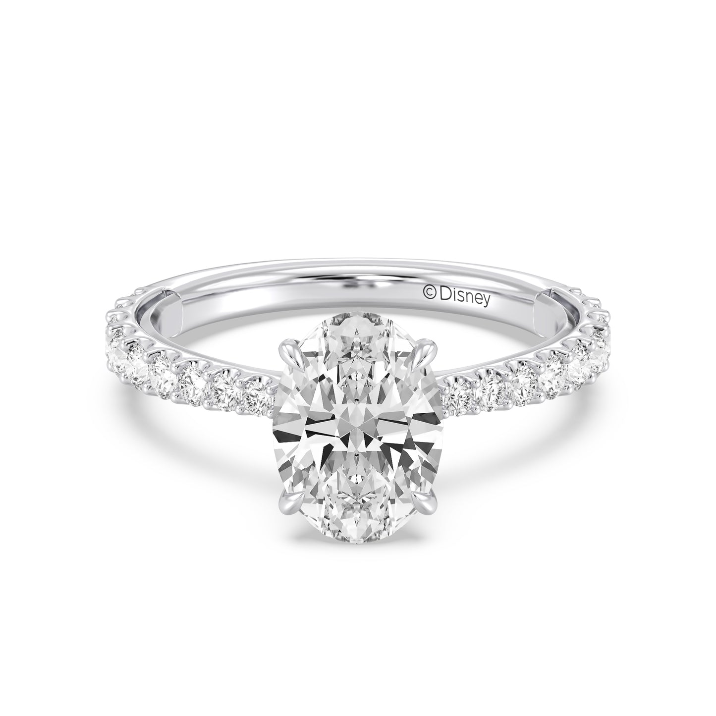 Enchanted Star Lab Grown Diamond And 14K Gold, Disney Princess Aurora Hidden Halo Engagement Ring