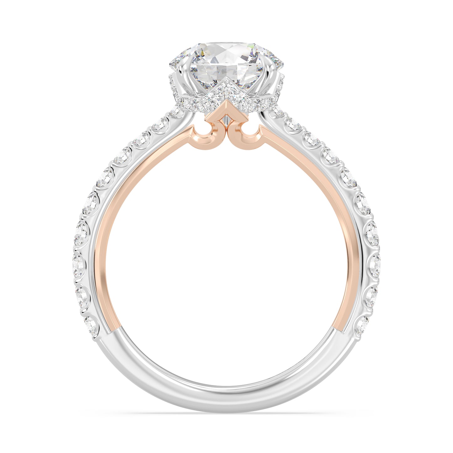 Enchanted Star Lab Grown Diamond And 14K Gold, Disney Princess Aurora Hidden Halo Engagement Ring