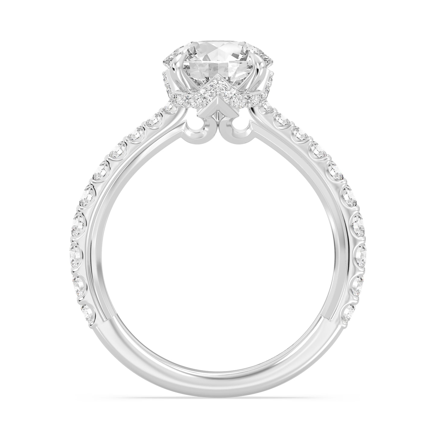 Enchanted Star Lab Grown Diamond And 14K Gold, Disney Princess Aurora Hidden Halo Engagement Ring