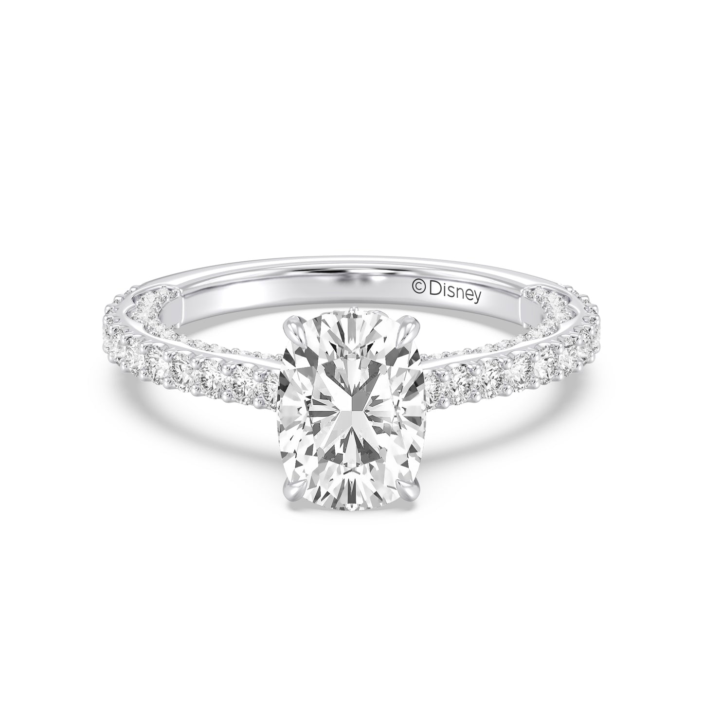 Enchanted Star Lab Grown Diamond And 14K Gold, Disney Princess Belle Rose Engagement Ring
