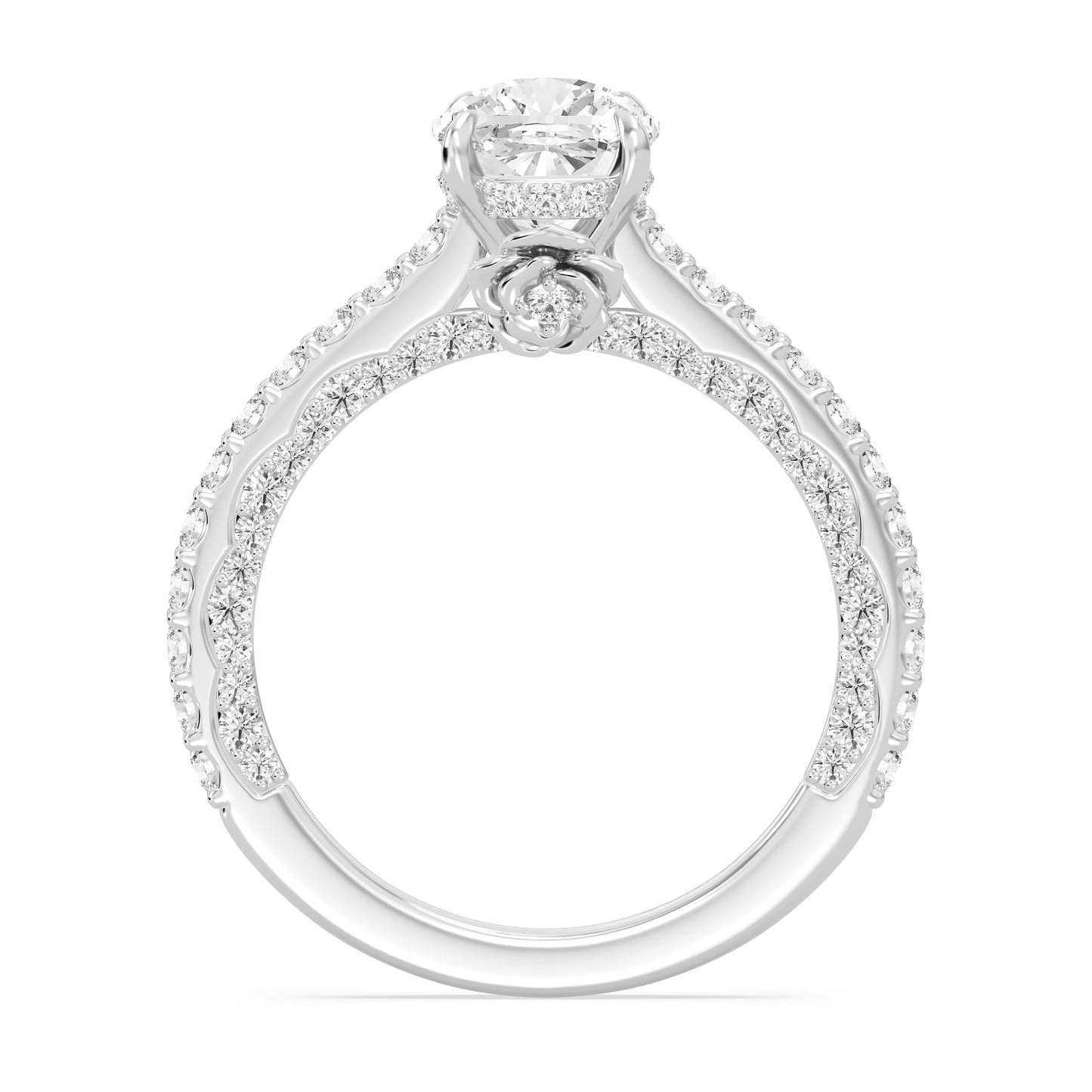 Enchanted Star Lab Grown Diamond And 14K Gold, Disney Princess Belle Rose Engagement Ring