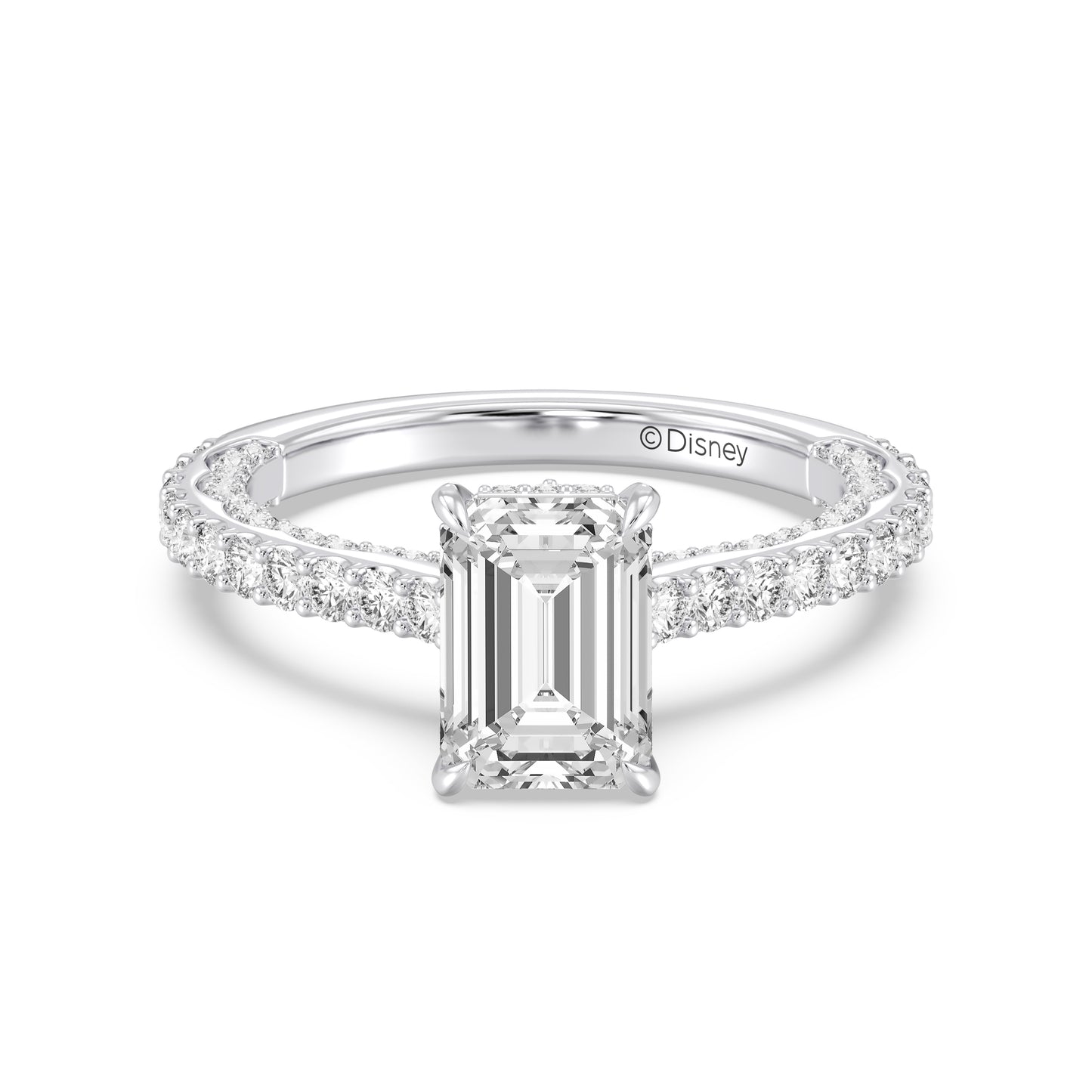 Enchanted Star Lab Grown Diamond And 14K Gold, Disney Princess Belle Rose Engagement Ring
