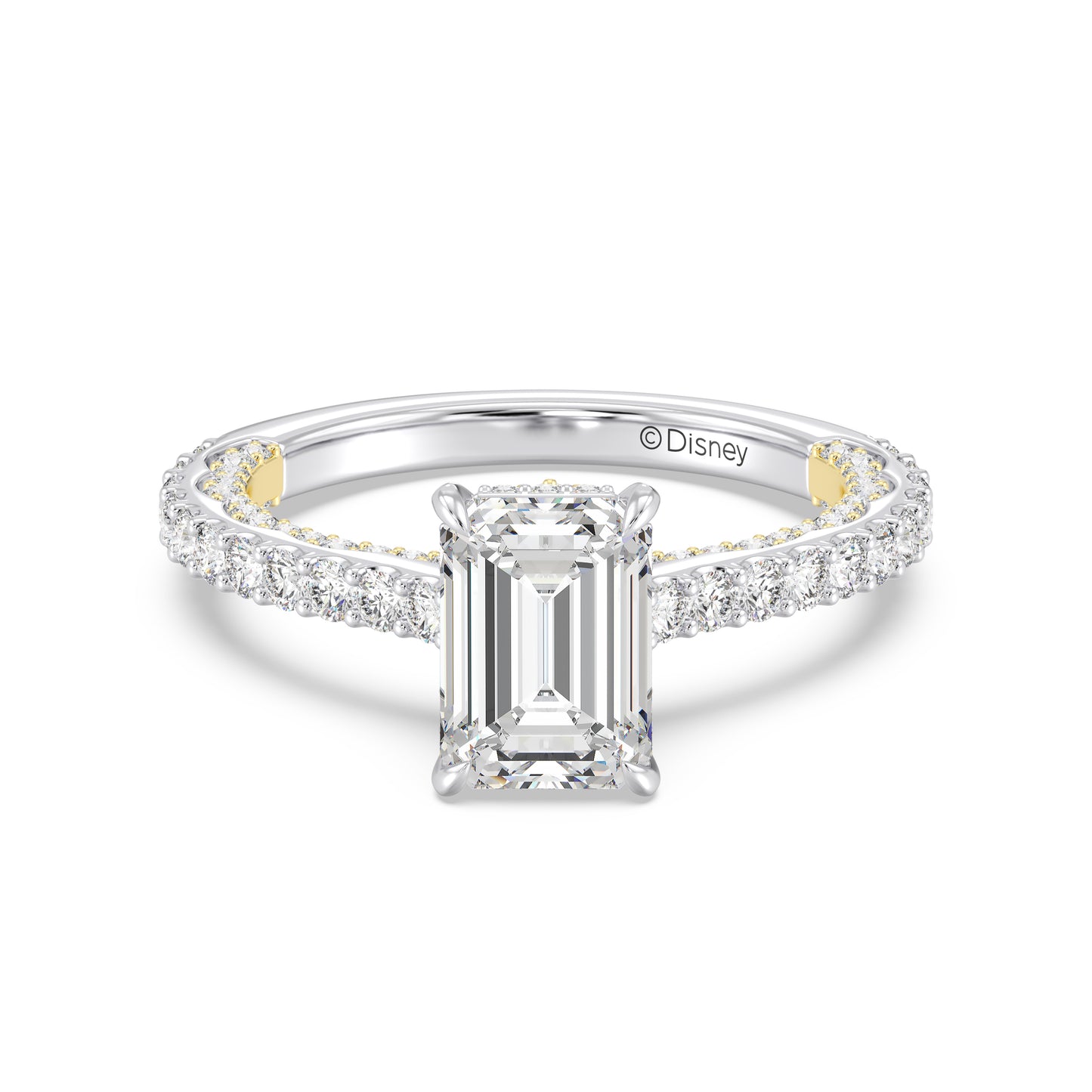 Enchanted Star Lab Grown Diamond And 14K Gold, Disney Princess Belle Rose Engagement Ring