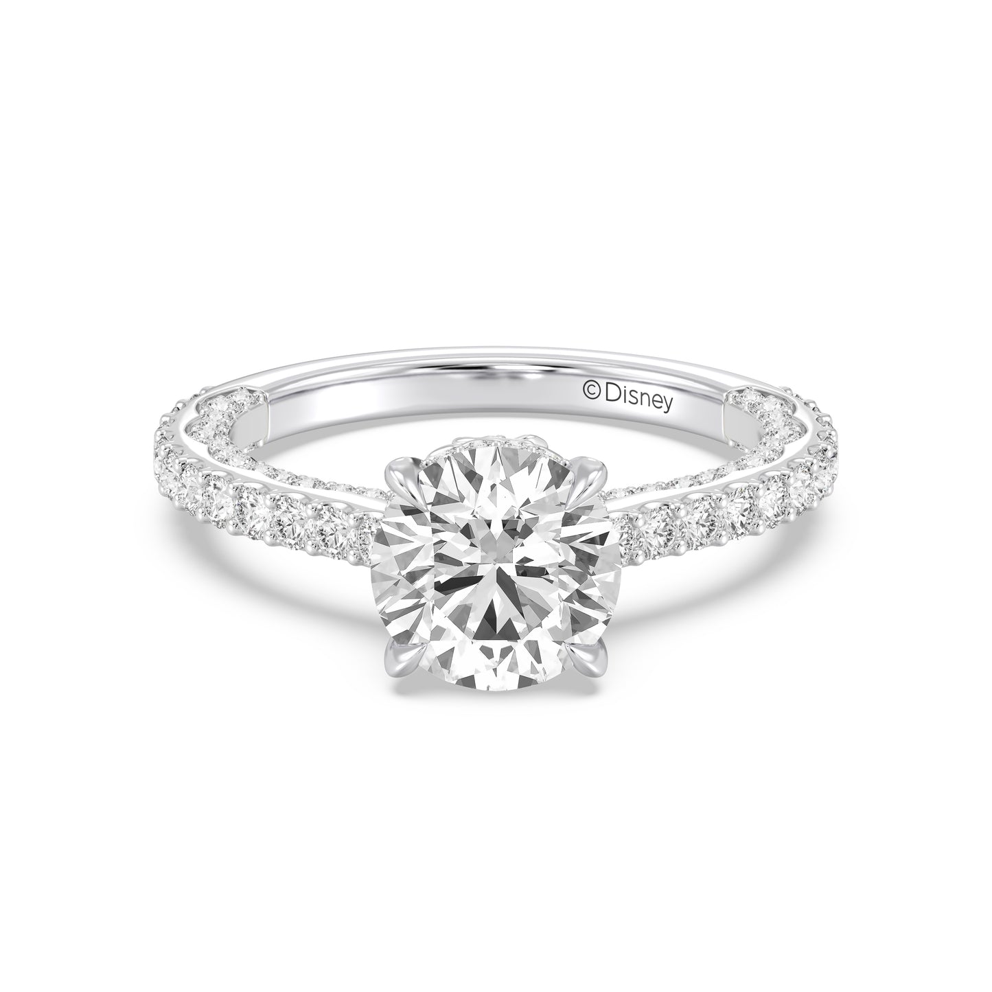 Enchanted Star Lab Grown Diamond And 14K Gold, Disney Princess Belle Rose Engagement Ring