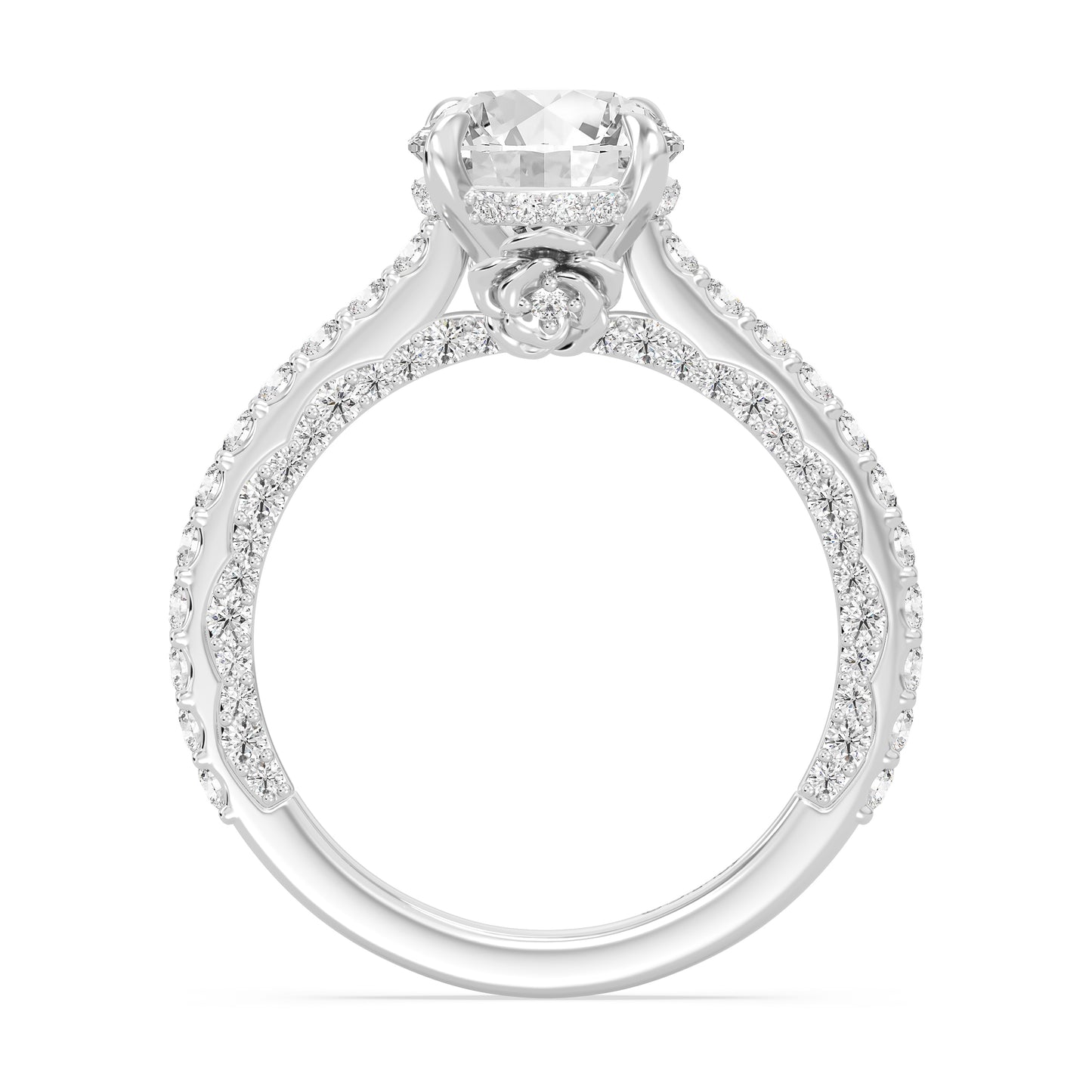 Enchanted Star Lab Grown Diamond And 14K Gold, Disney Princess Belle Rose Engagement Ring