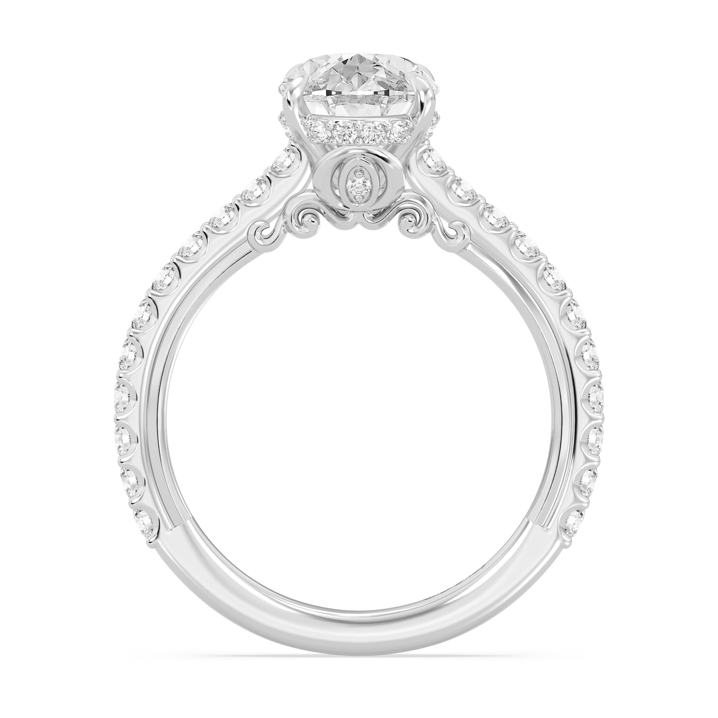 Enchanted Star Lab Grown Diamond And 14K Gold, Disney Princess Cinderella Carriage Engagement Ring