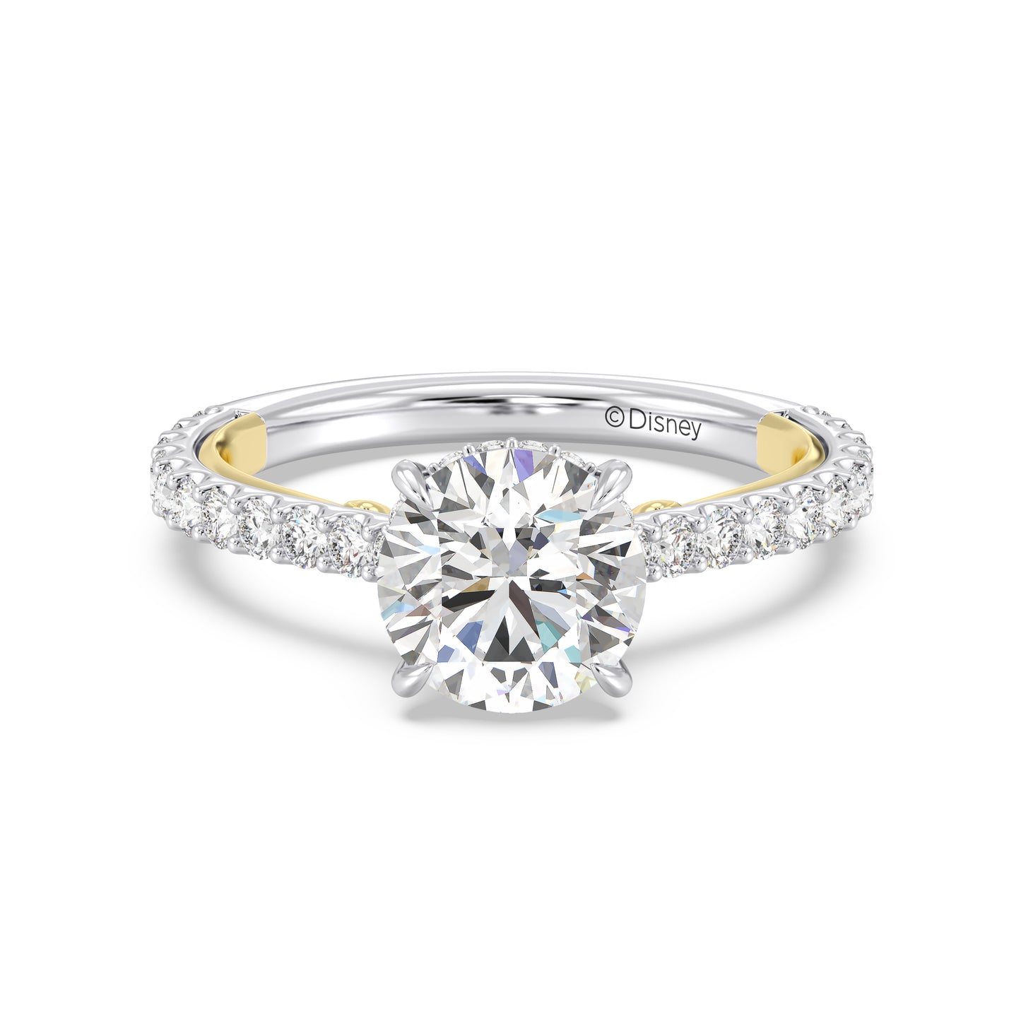 Enchanted Star Lab Grown Diamond And 14K Gold, Disney Princess Cinderella Carriage Engagement Ring