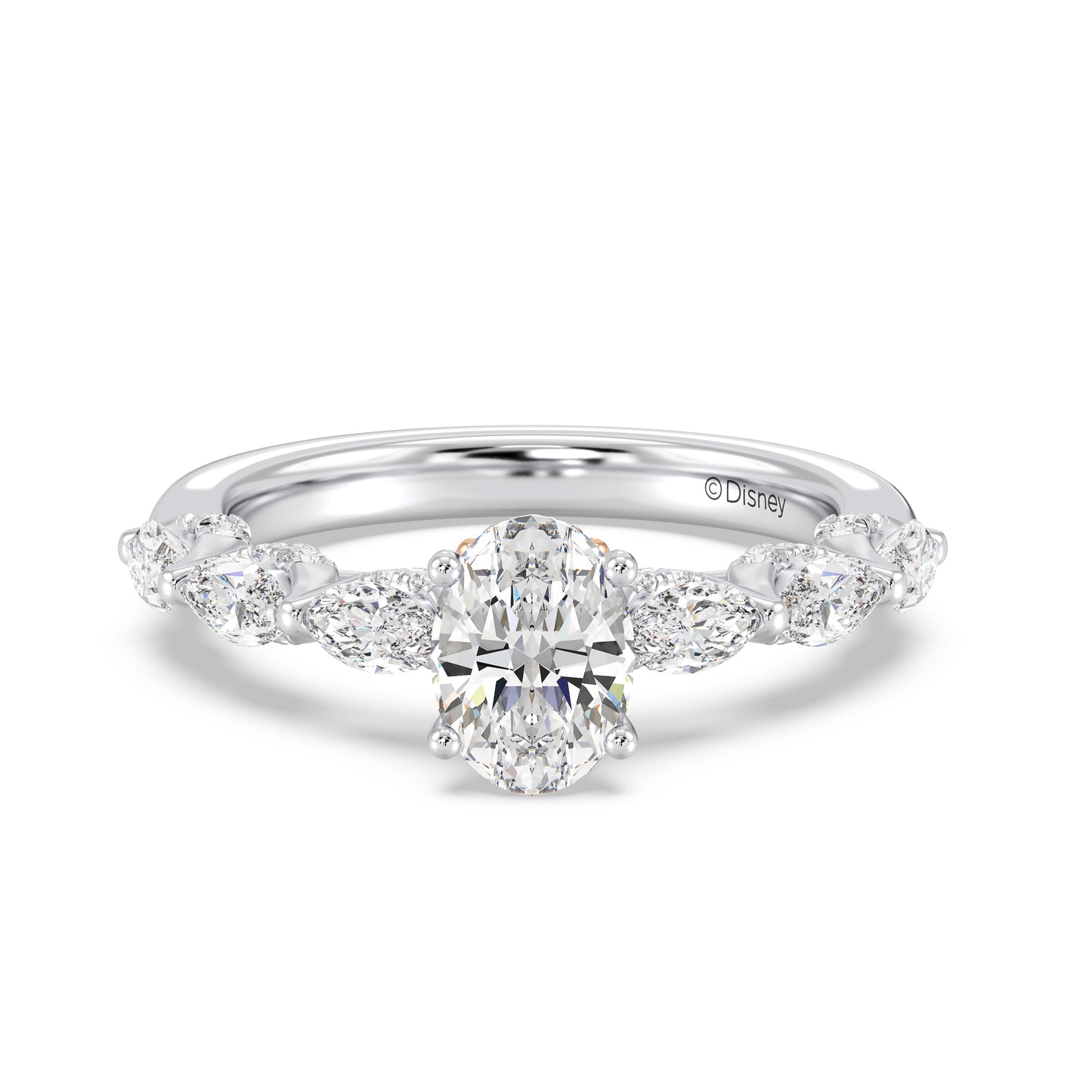 Enchanted Star Lab Grown Diamond 14K Gold Ariel Seashell Engagement Ring