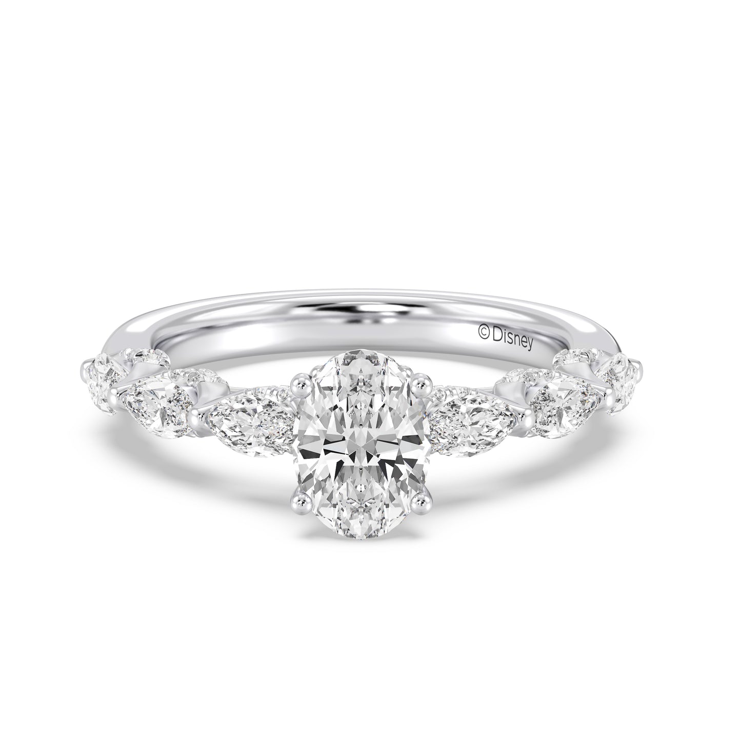 Enchanted Star Lab Grown Diamond 14K Gold Ariel Seashell Engagement Ring