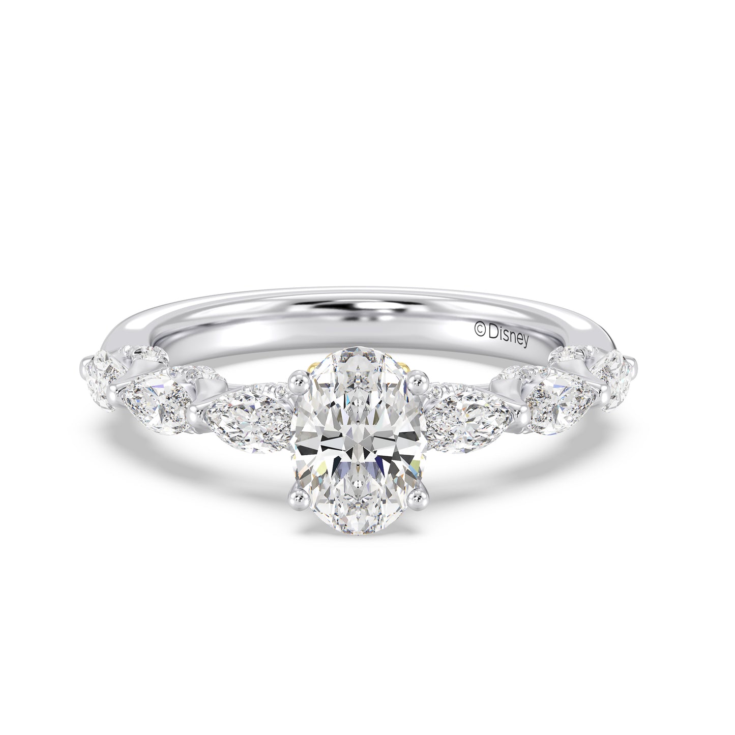 Enchanted Star Lab Grown Diamond 14K Gold Ariel Seashell Engagement Ring