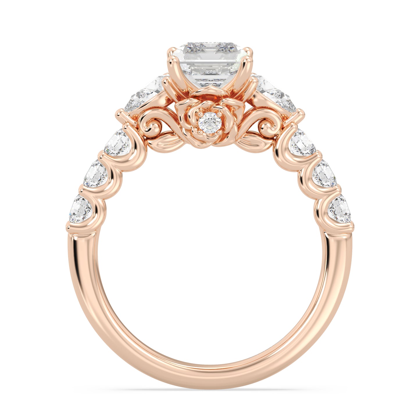 Enchanted Star Lab Grown Diamond 14K Gold Belle Gallery Engagement Ring