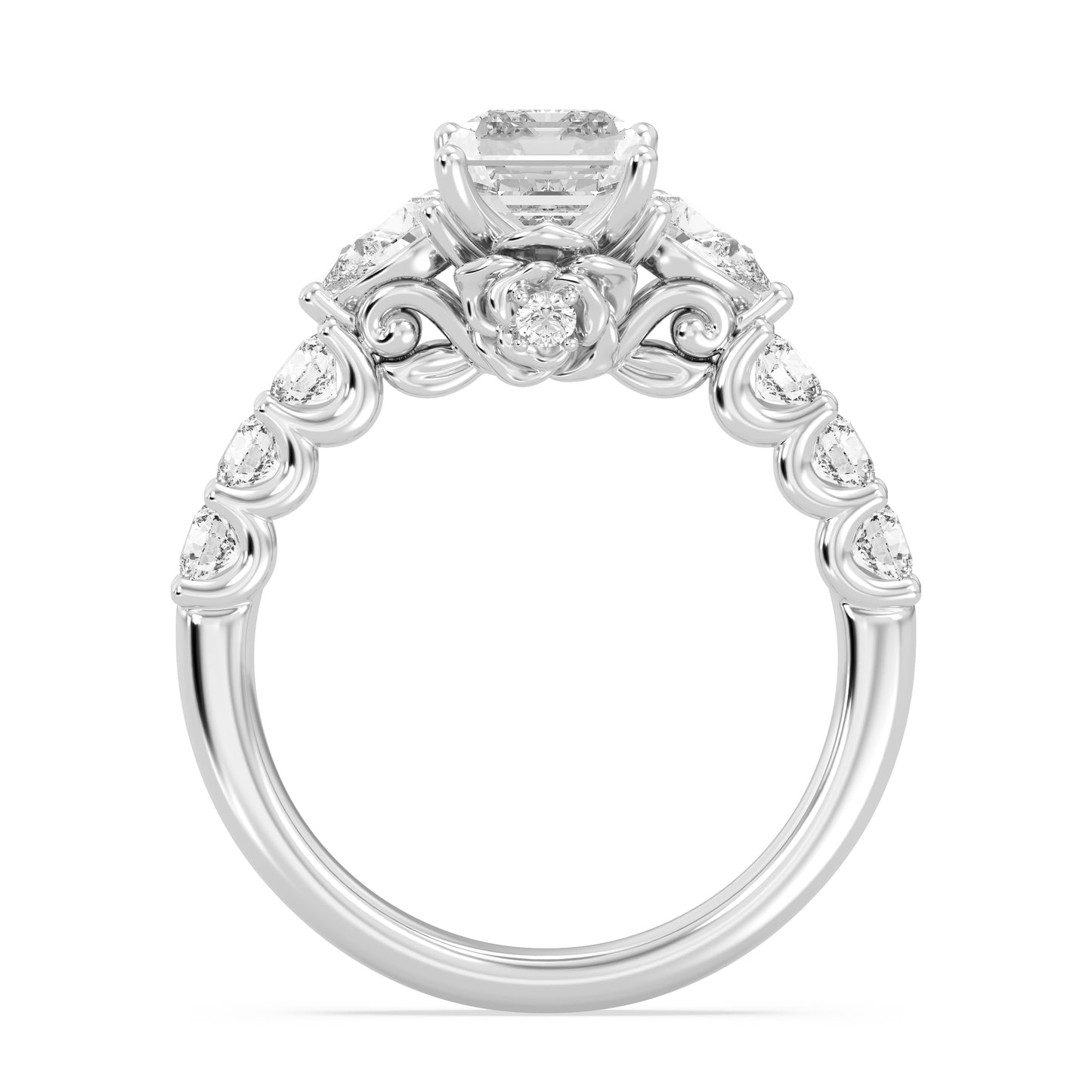 Enchanted Star Lab Grown Diamond 14K Gold Belle Gallery Engagement Ring