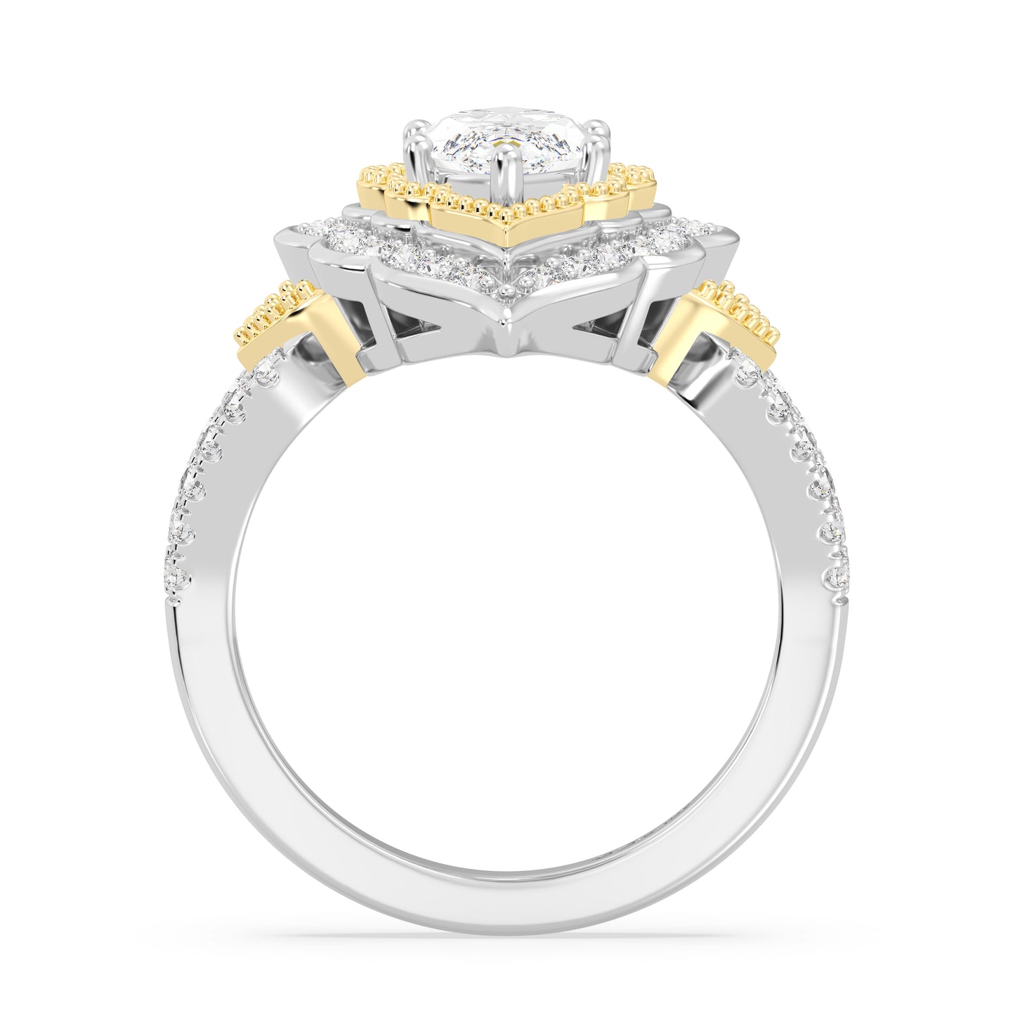 Enchanted Star Lab Grown Diamond Jasmine Arabesque Engagement Ring