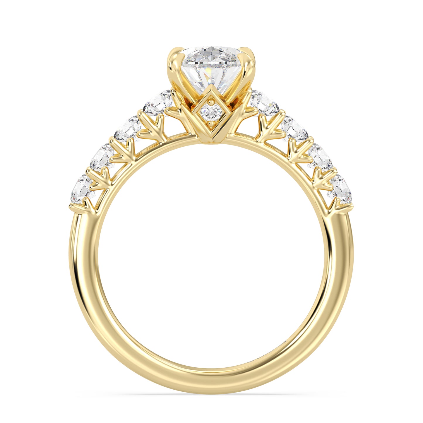 Enchanted Star Lab Grown Diamond 14K Gold Elsa Engagement Ring
