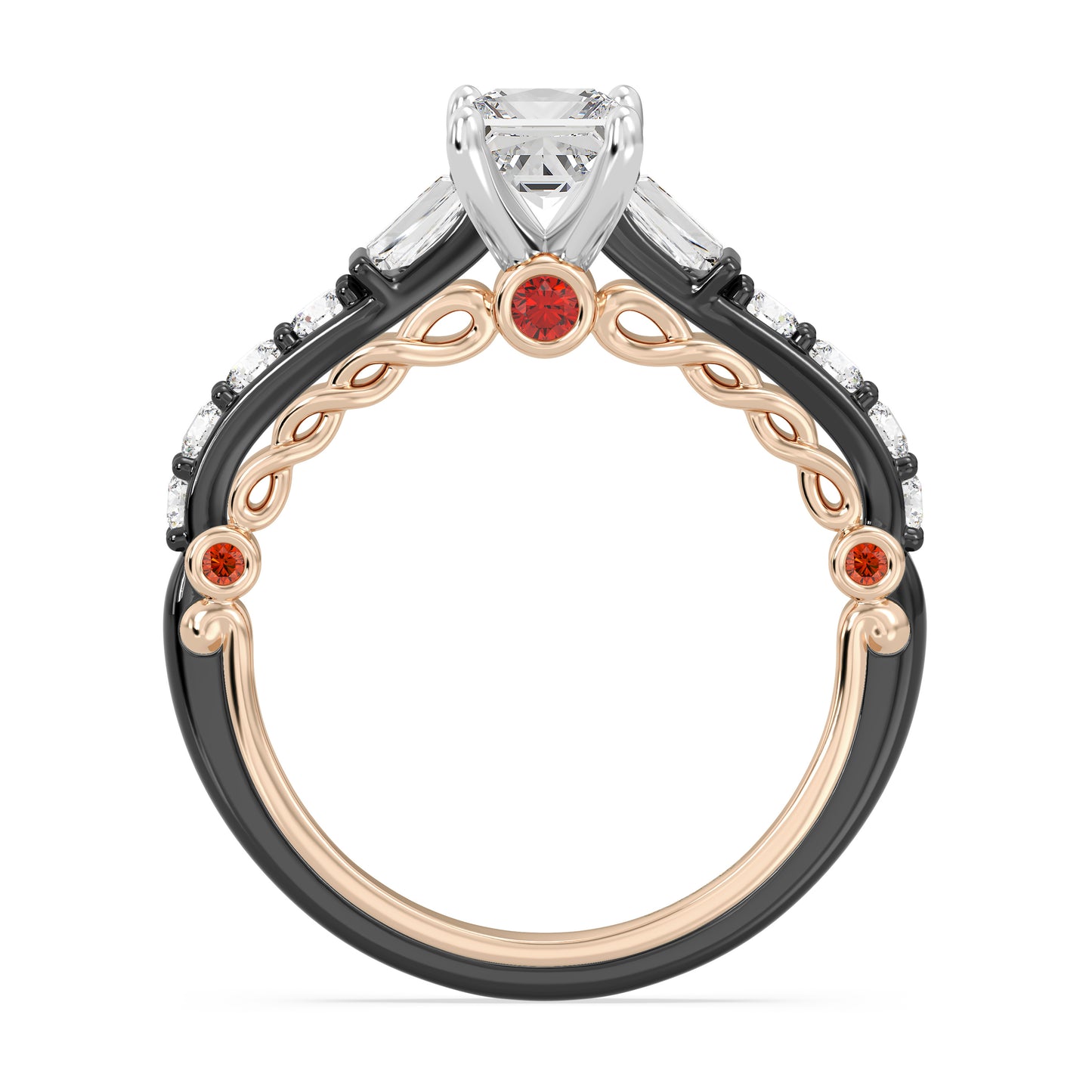 Enchanted Star Lab Grown Diamond 14K Gold Evil Queen Engagement Ring