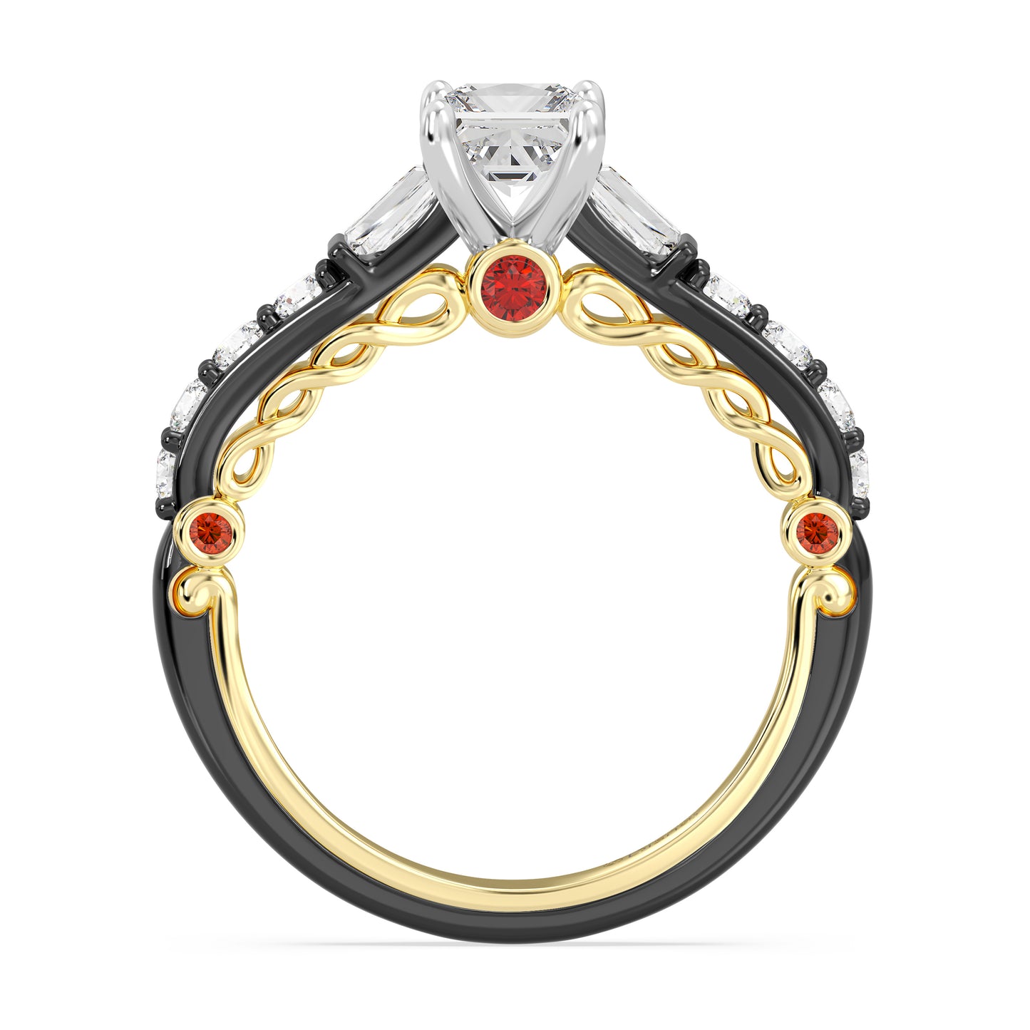 Enchanted Star Lab Grown Diamond 14K Gold Evil Queen Engagement Ring