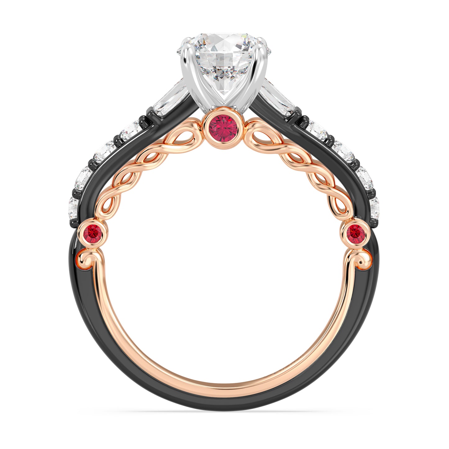 Enchanted Star Lab Grown Diamond 14K Gold Evil Queen Engagement Ring