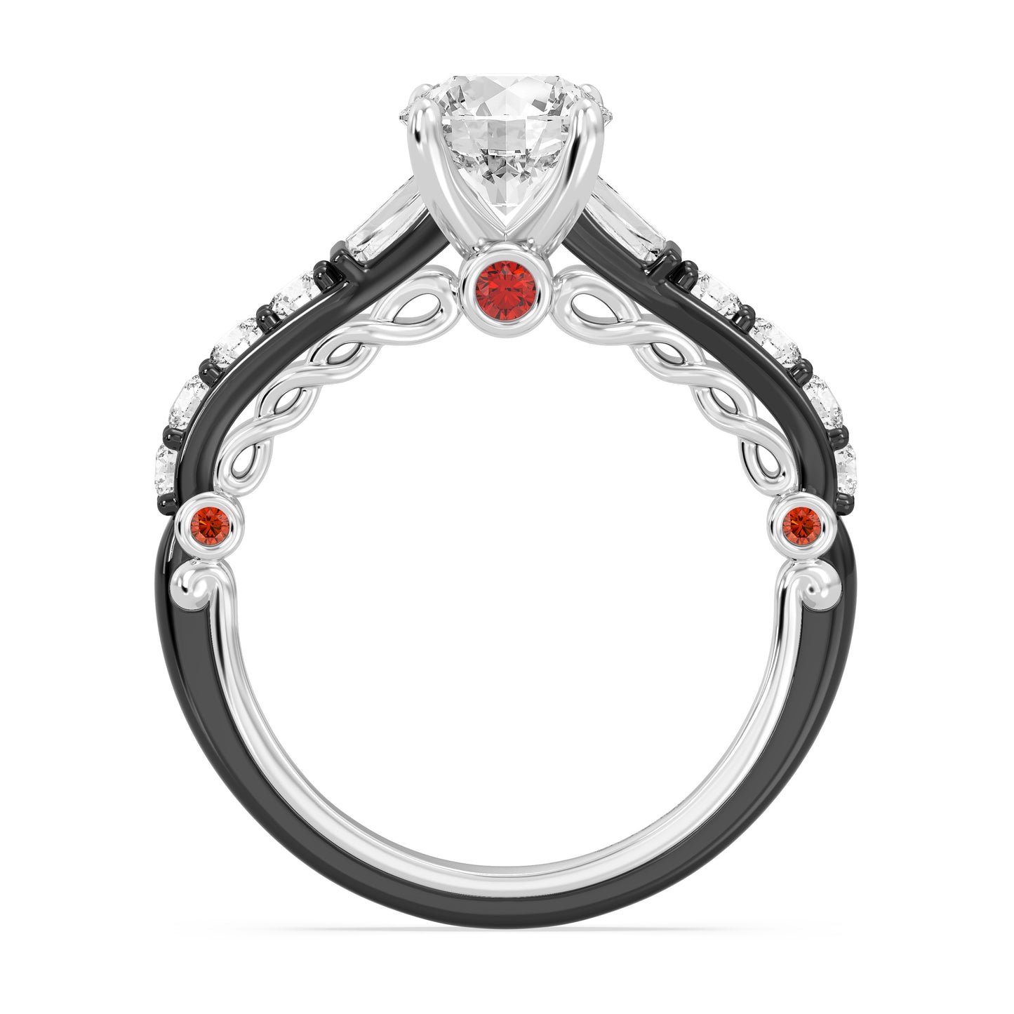 Enchanted Star Lab Grown Diamond 14K Gold Evil Queen Engagement Ring