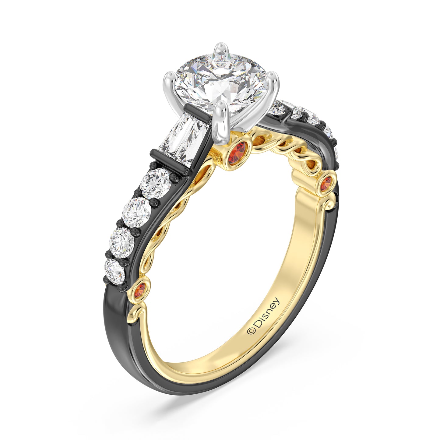Enchanted Star Lab Grown Diamond 14K Gold Evil Queen Engagement Ring