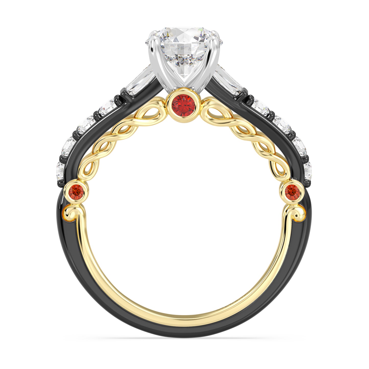 Enchanted Star Lab Grown Diamond 14K Gold Evil Queen Engagement Ring
