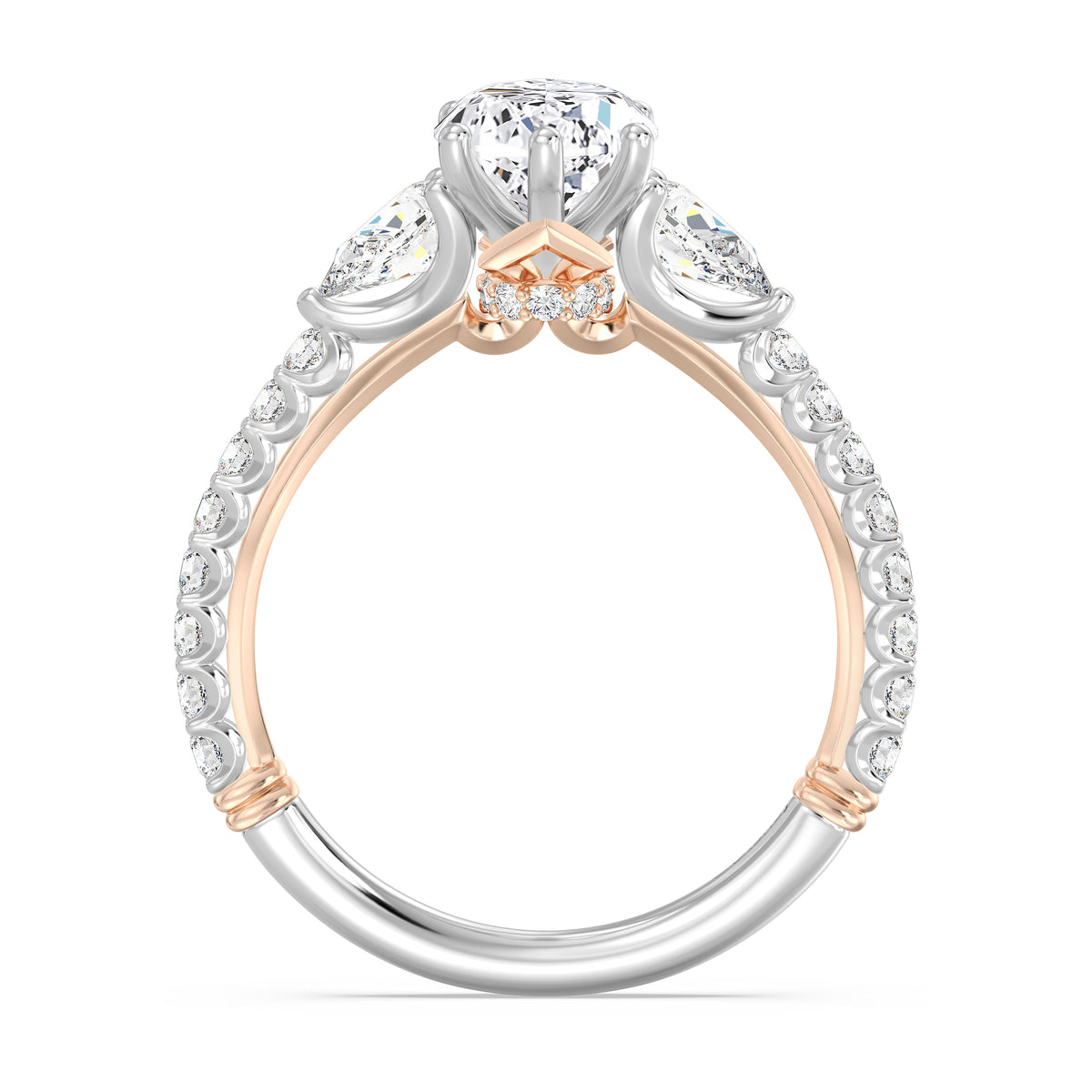 Enchanted Star Lab Grown Diamond And 14K Gold, Disney's Aurora Hidden Halo Engagement Ring