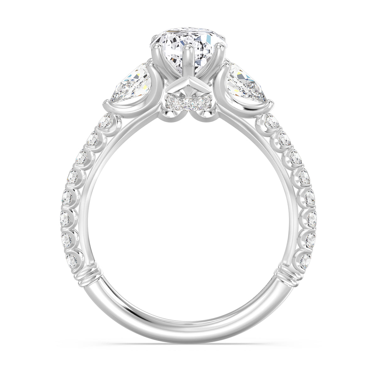 Enchanted Star Lab Grown Diamond And 14K Gold, Disney's Aurora Hidden Halo Engagement Ring