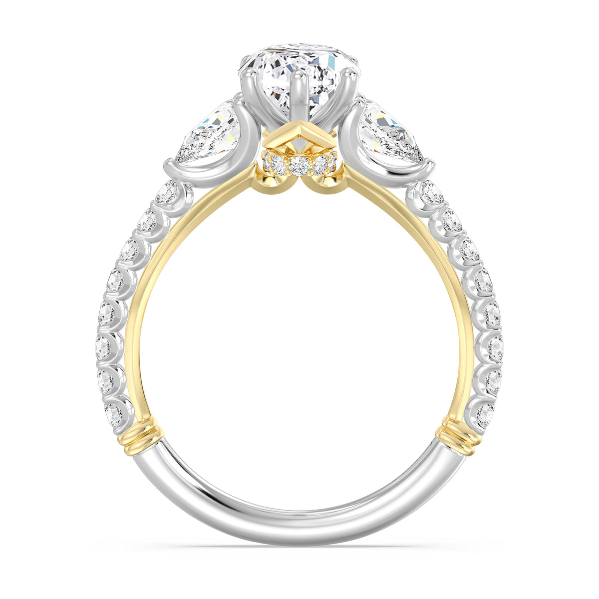 Enchanted Star Lab Grown Diamond And 14K Gold, Disney's Aurora Hidden Halo Engagement Ring