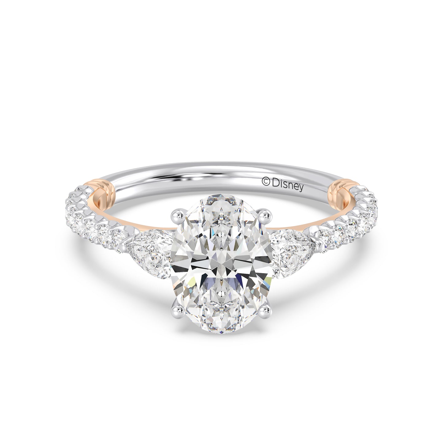 Enchanted Star Lab Grown Diamond And 14K Gold, Disney's Aurora Hidden Halo Engagement Ring