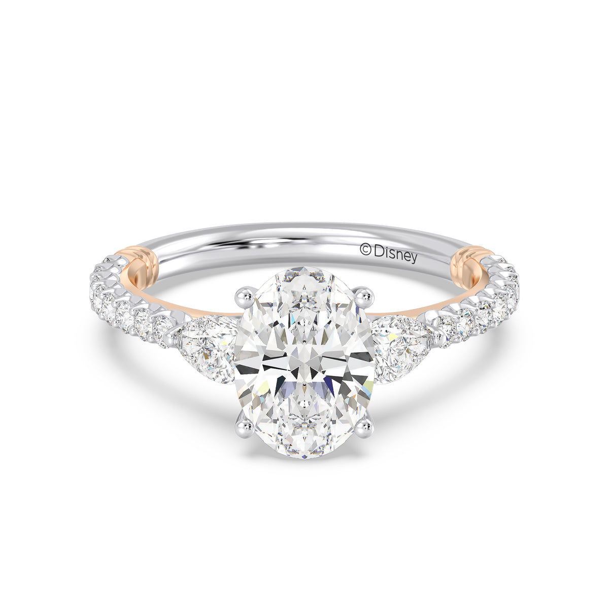 Enchanted Star Lab Grown Diamond And 14K Gold, Disney's Aurora Hidden Halo Engagement Ring