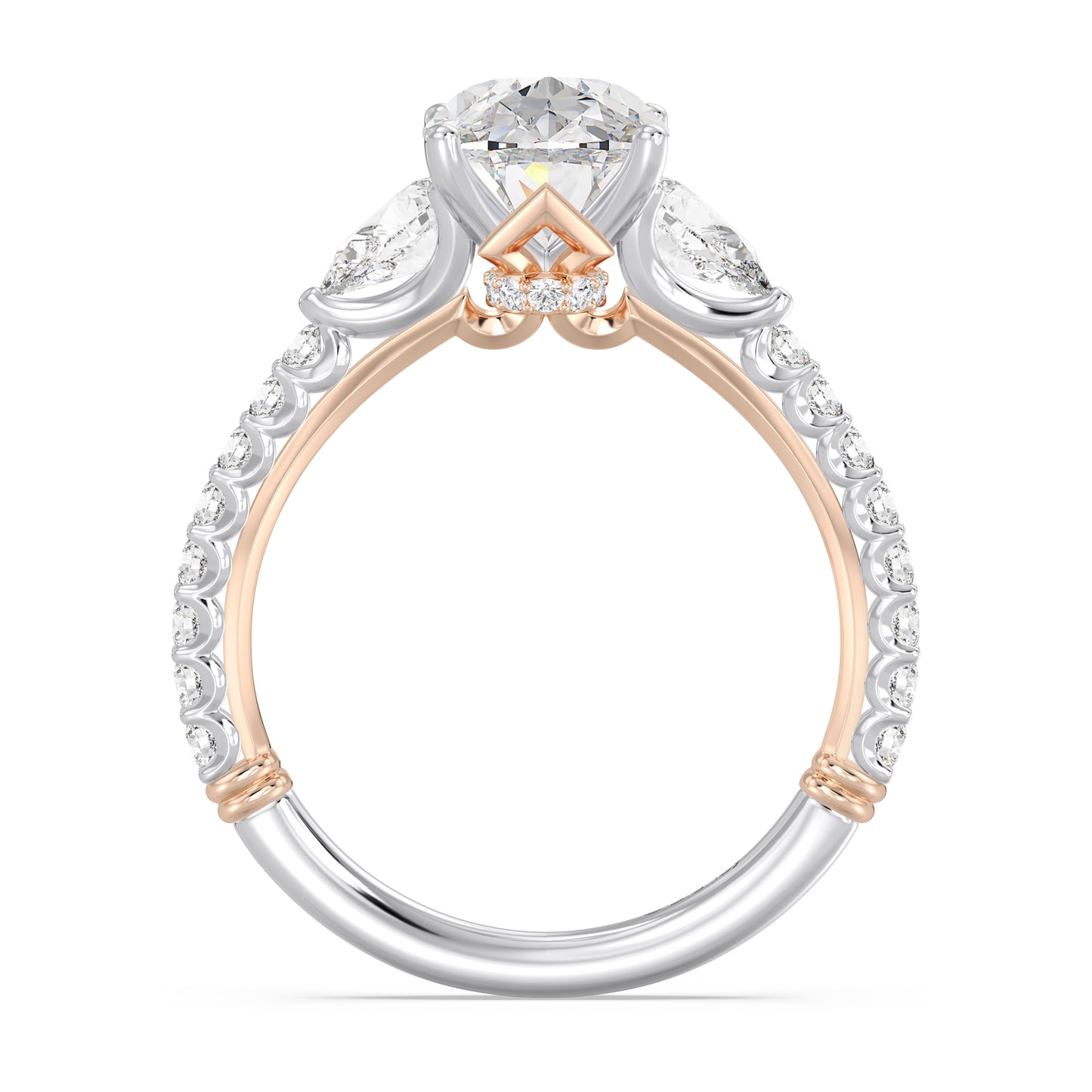 Enchanted Star Lab Grown Diamond And 14K Gold, Disney's Aurora Hidden Halo Engagement Ring