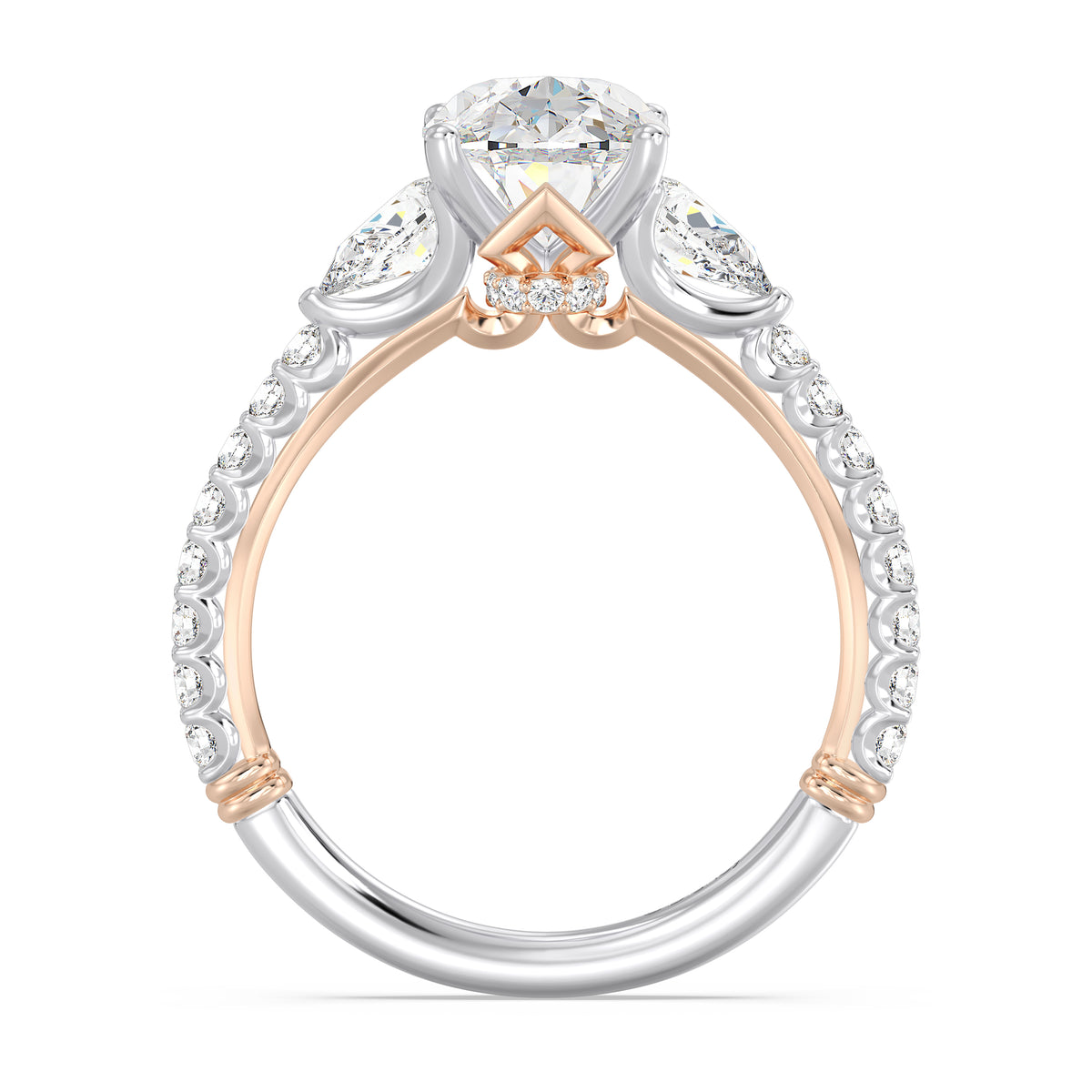 Enchanted Star Lab Grown Diamond And 14K Gold, Disney's Aurora Hidden Halo Engagement Ring