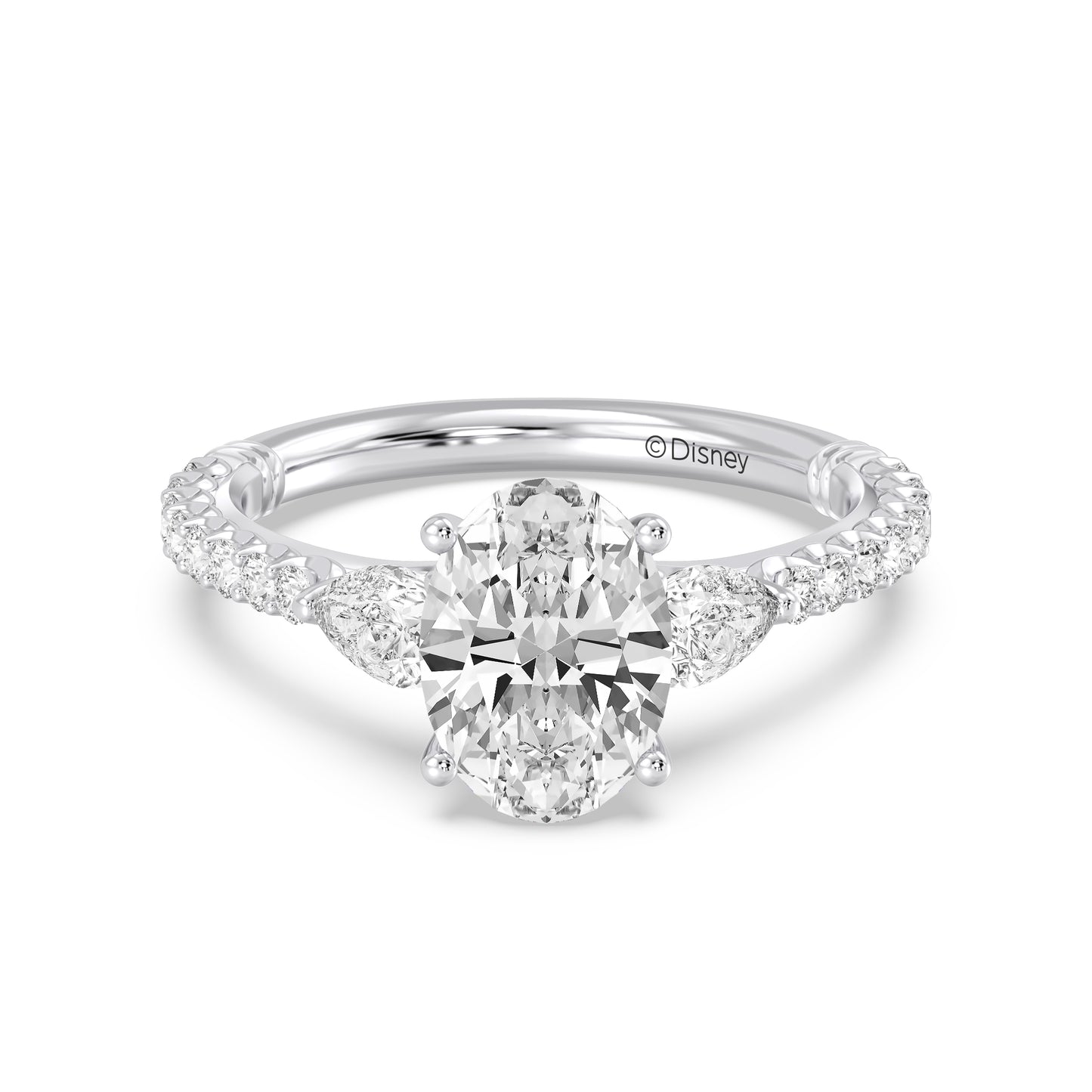 Enchanted Star Lab Grown Diamond And 14K Gold, Disney's Aurora Hidden Halo Engagement Ring