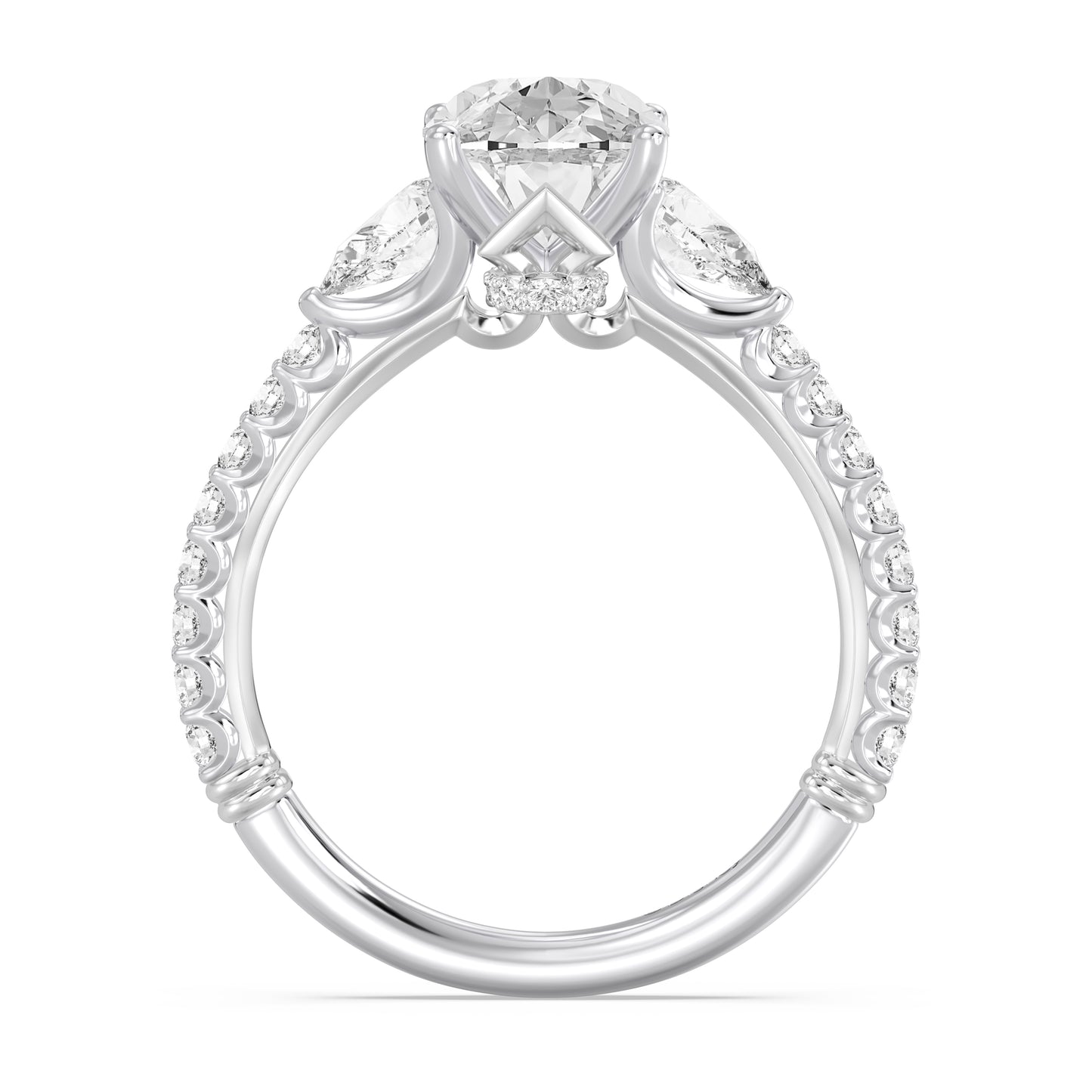 Enchanted Star Lab Grown Diamond And 14K Gold, Disney's Aurora Hidden Halo Engagement Ring